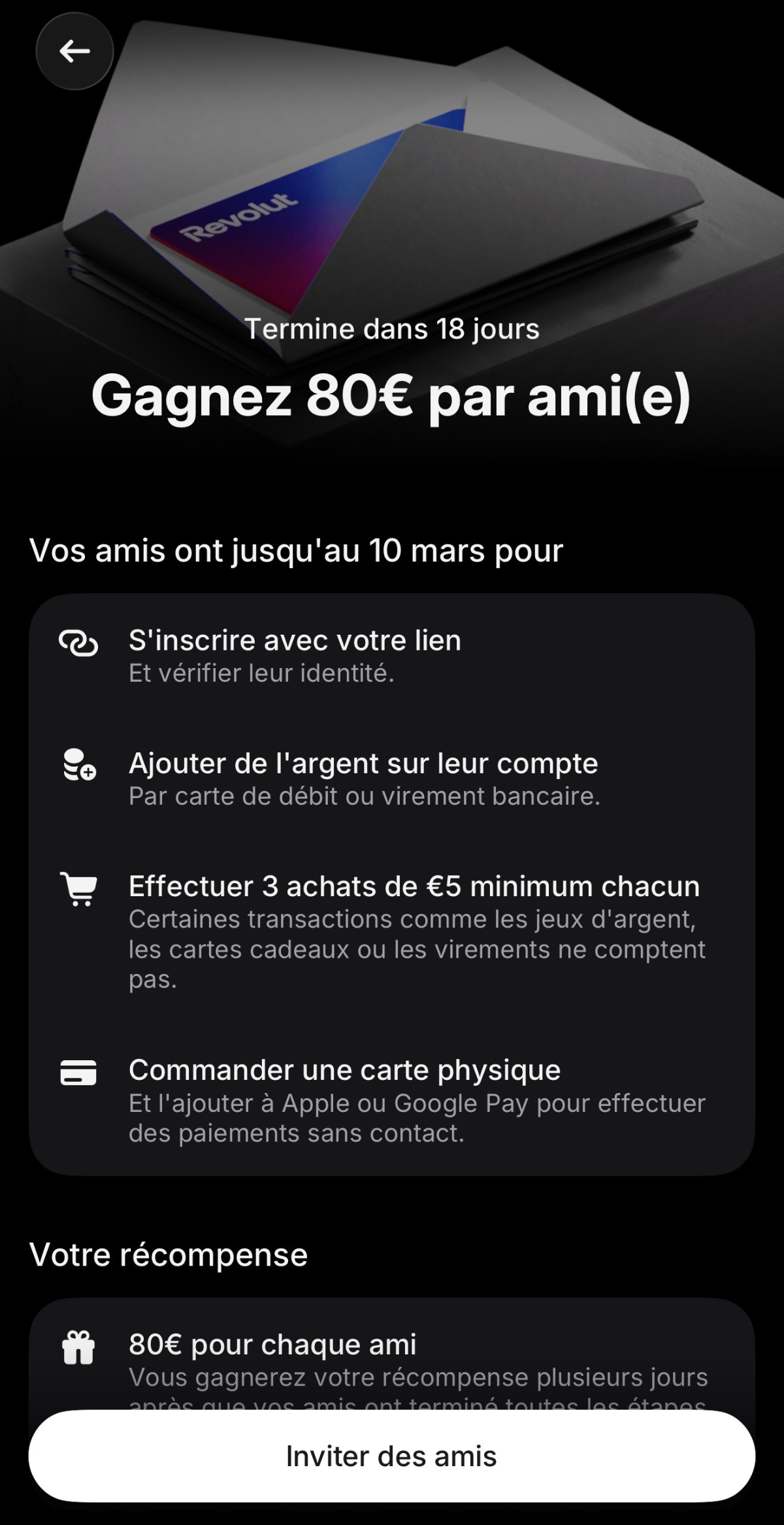 Système de parrainage Revolut.