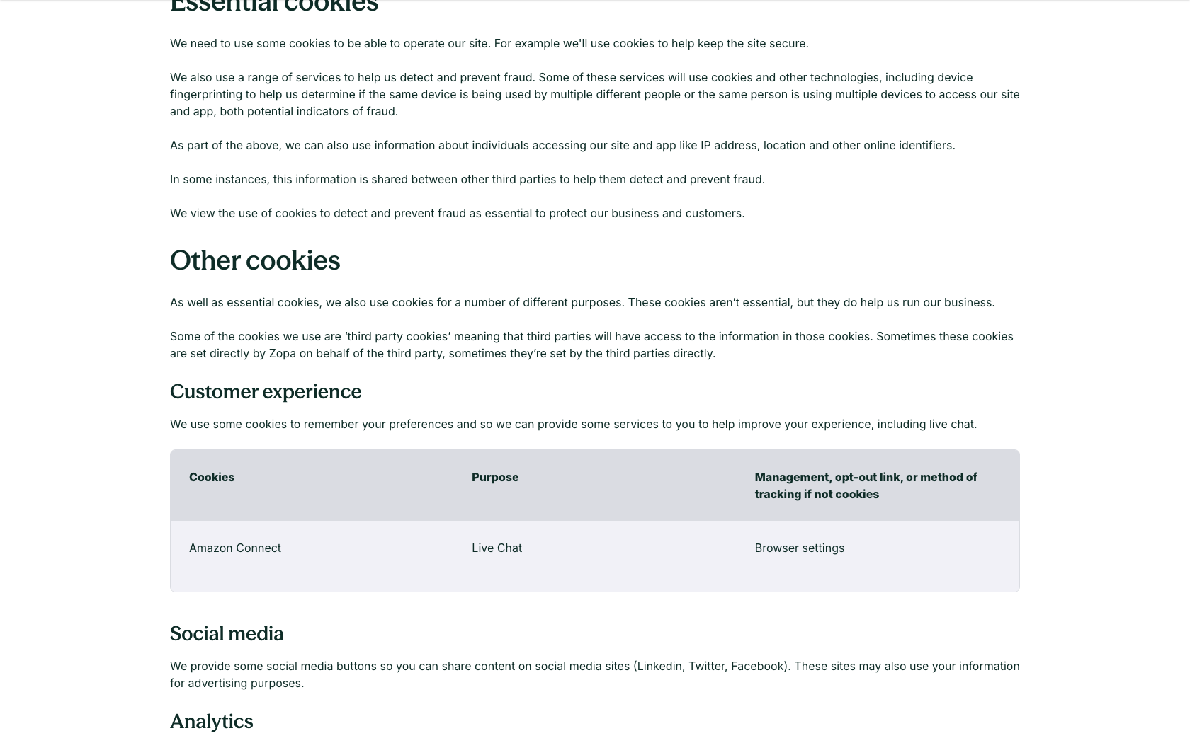 Page programme de parrainage Zopa