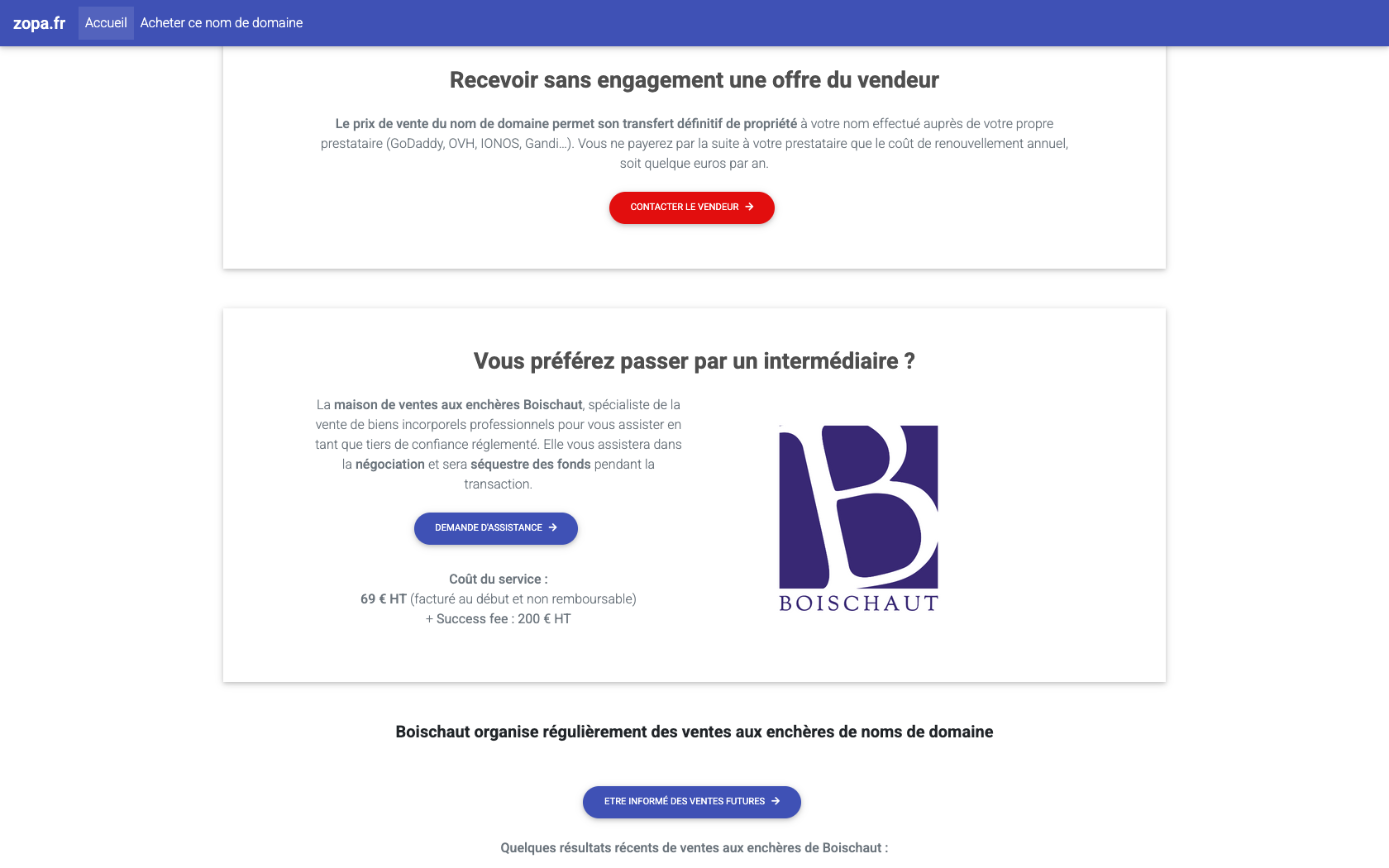 Aperçu du site Zopa