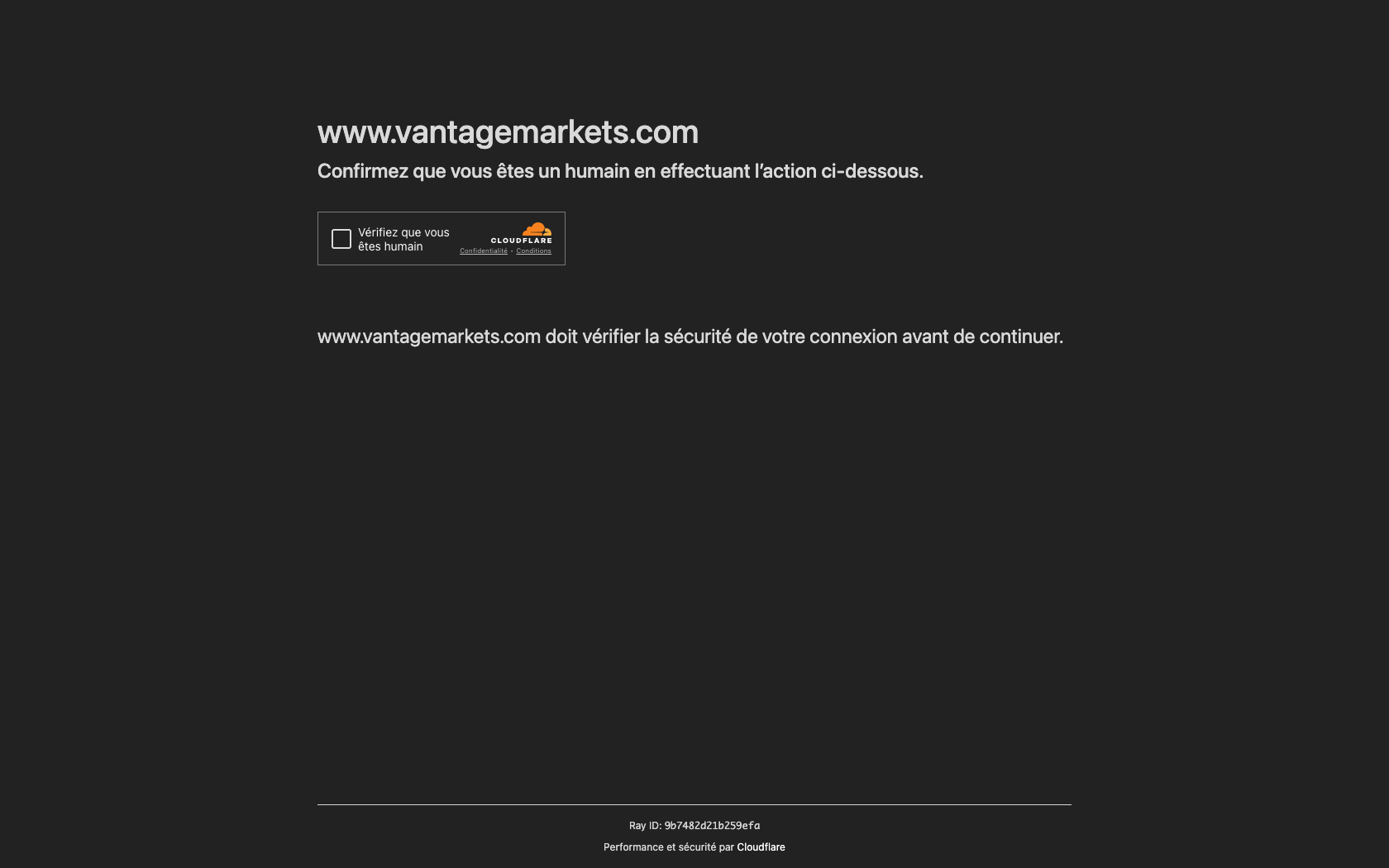 Page programme de parrainage Vantage Fx