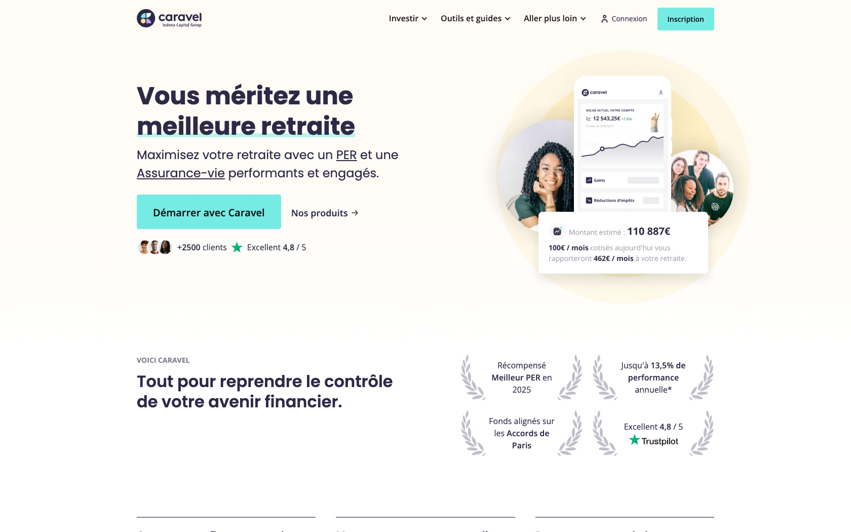 Aperçu du site Caravel