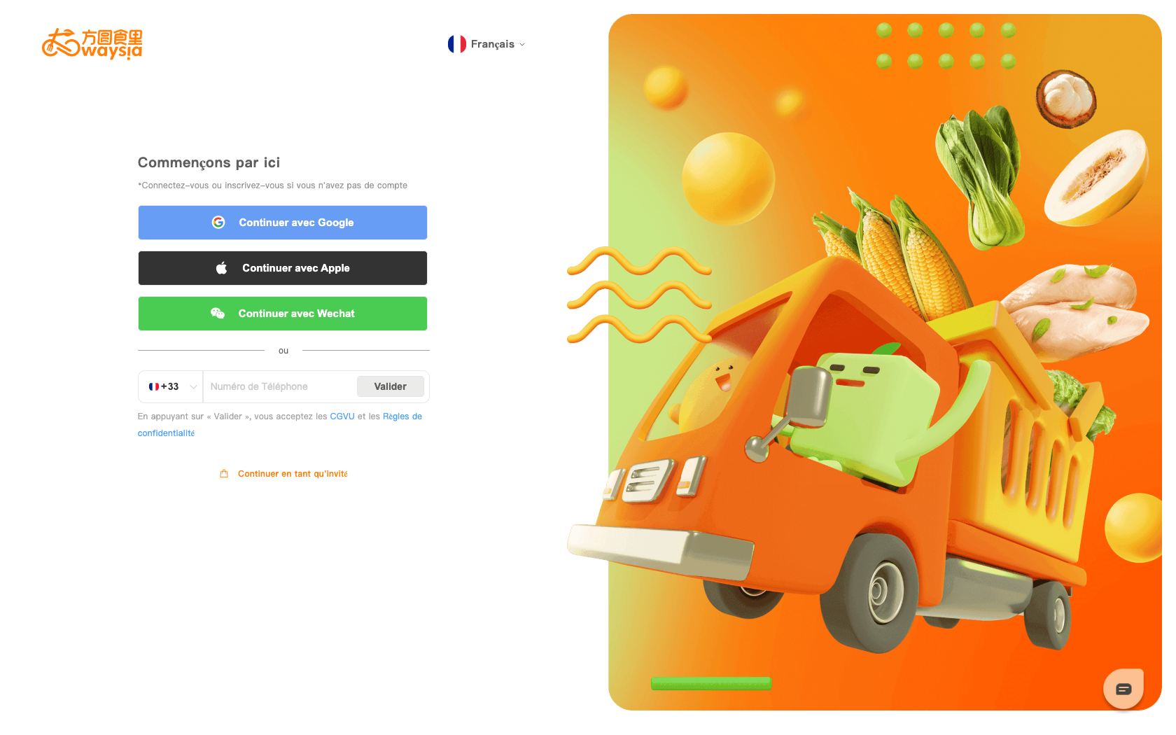 Aperçu du site Waysia