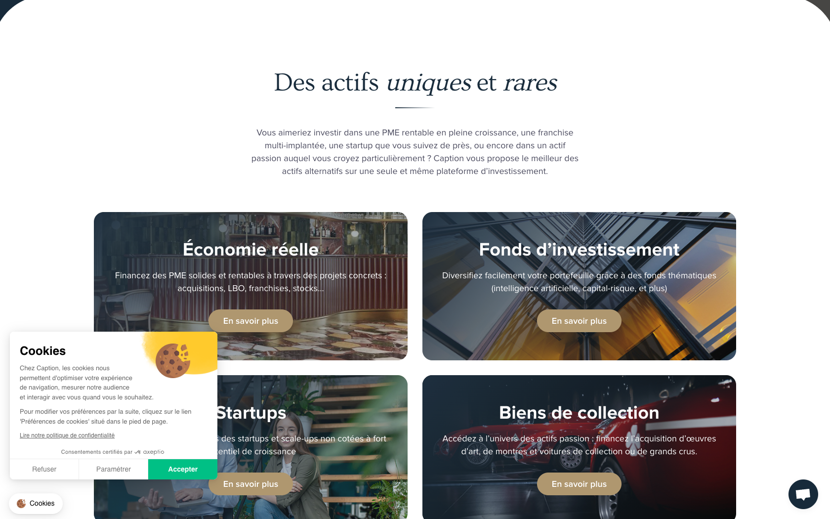 Aperçu du site Caption