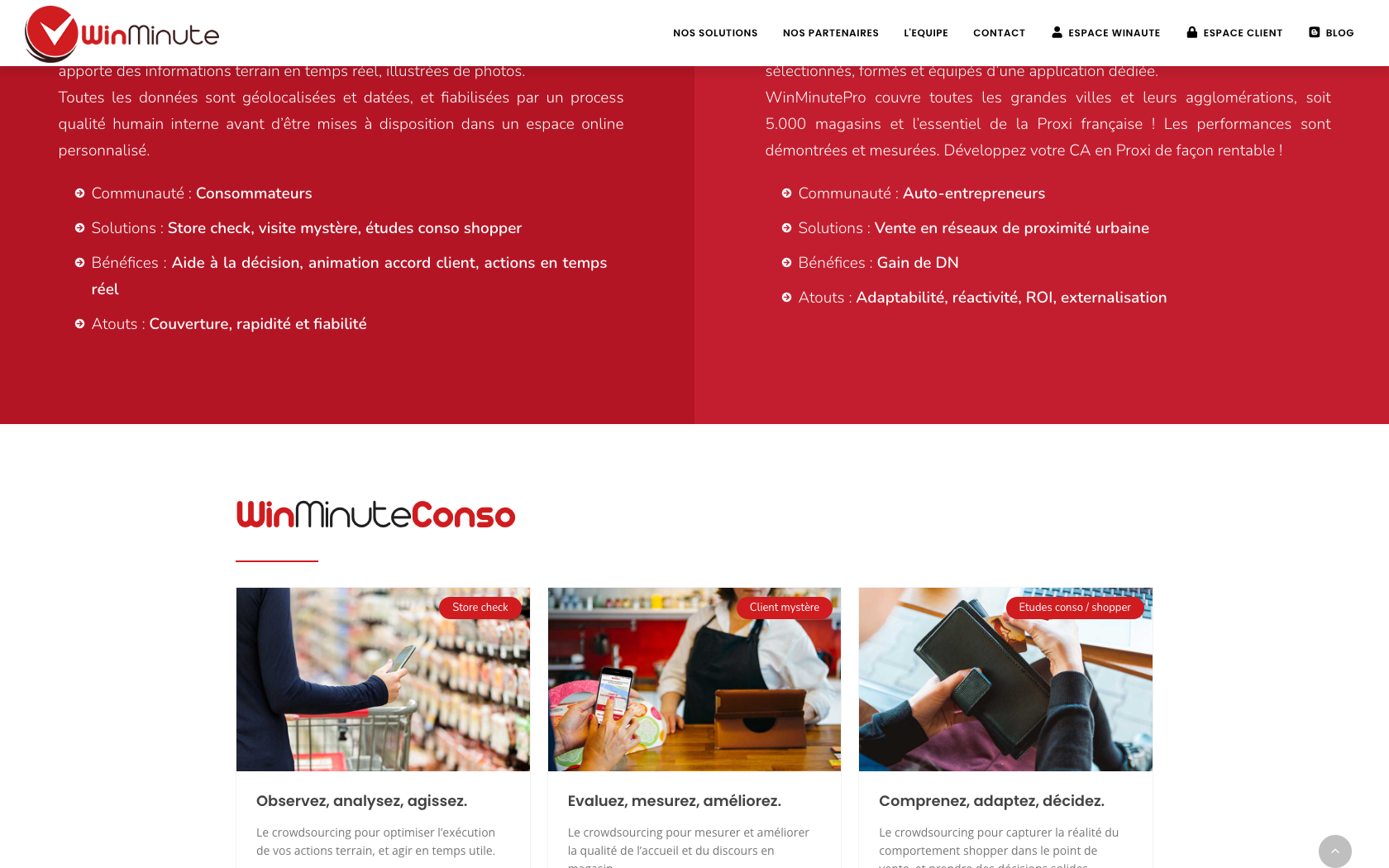 Aperçu du site WinMinute