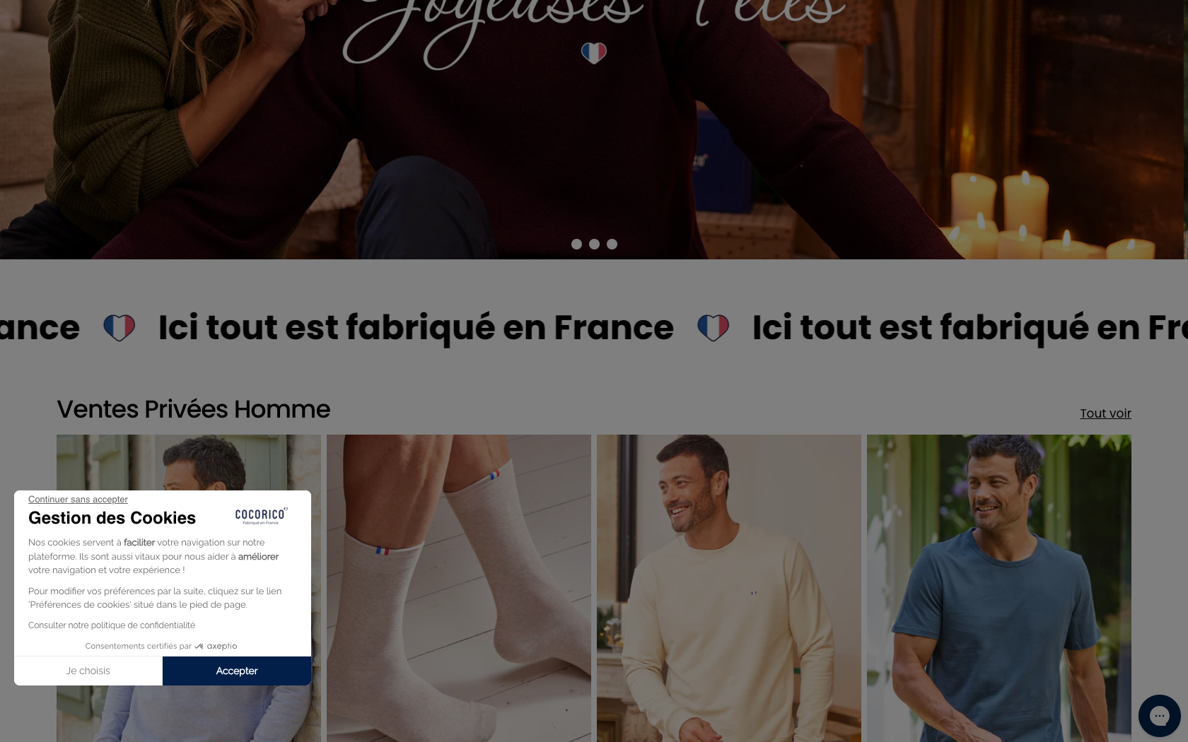 Aperçu du site Cocorico