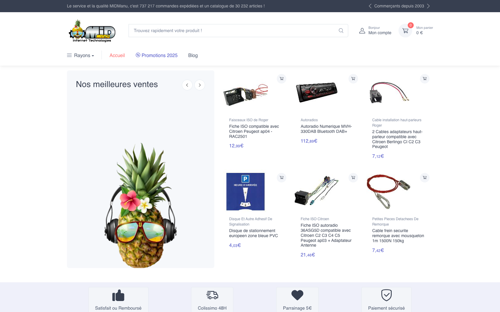 Aperçu du site MIDManu