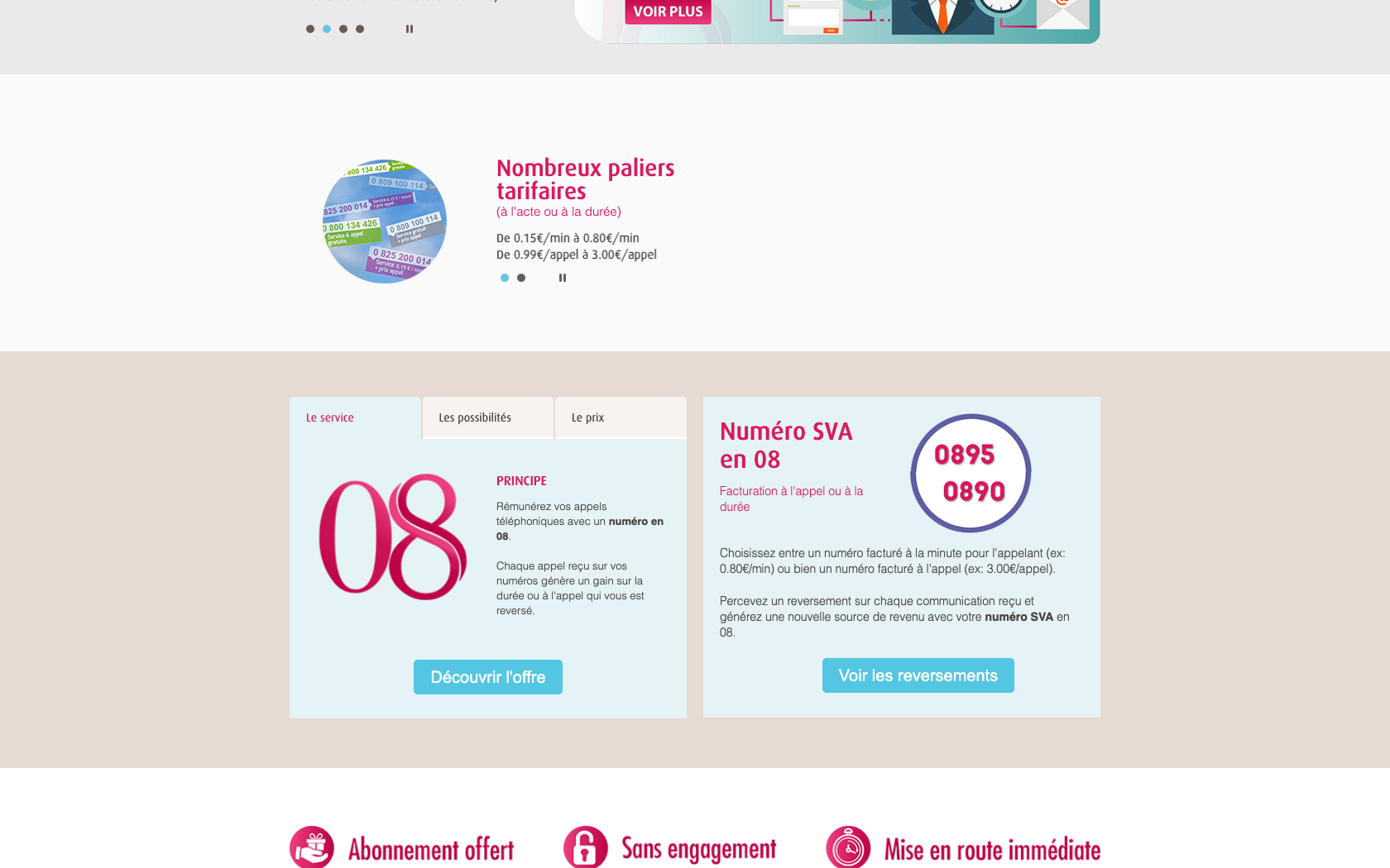 Aperçu du site officiel Votre Numéro Surtaxé