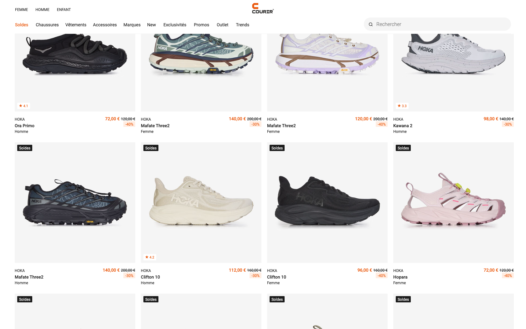 Page programme de parrainage Courir