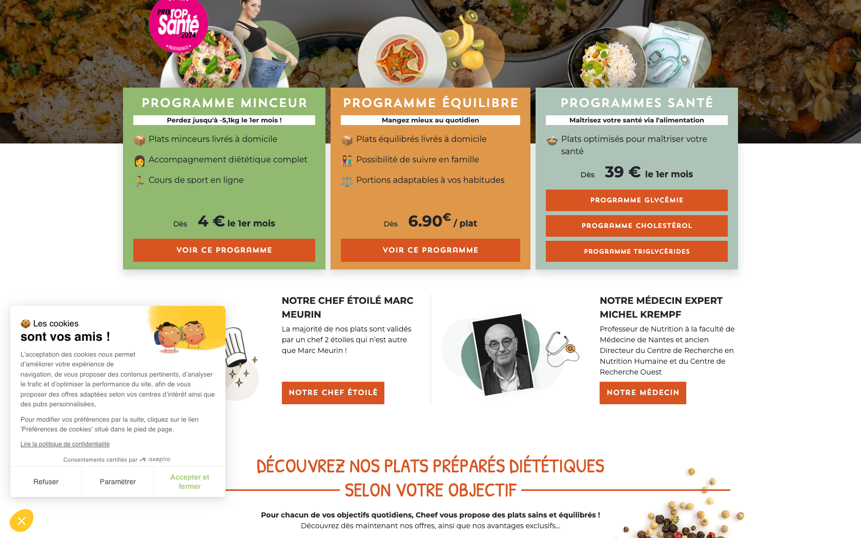 Aperçu du site Cheef