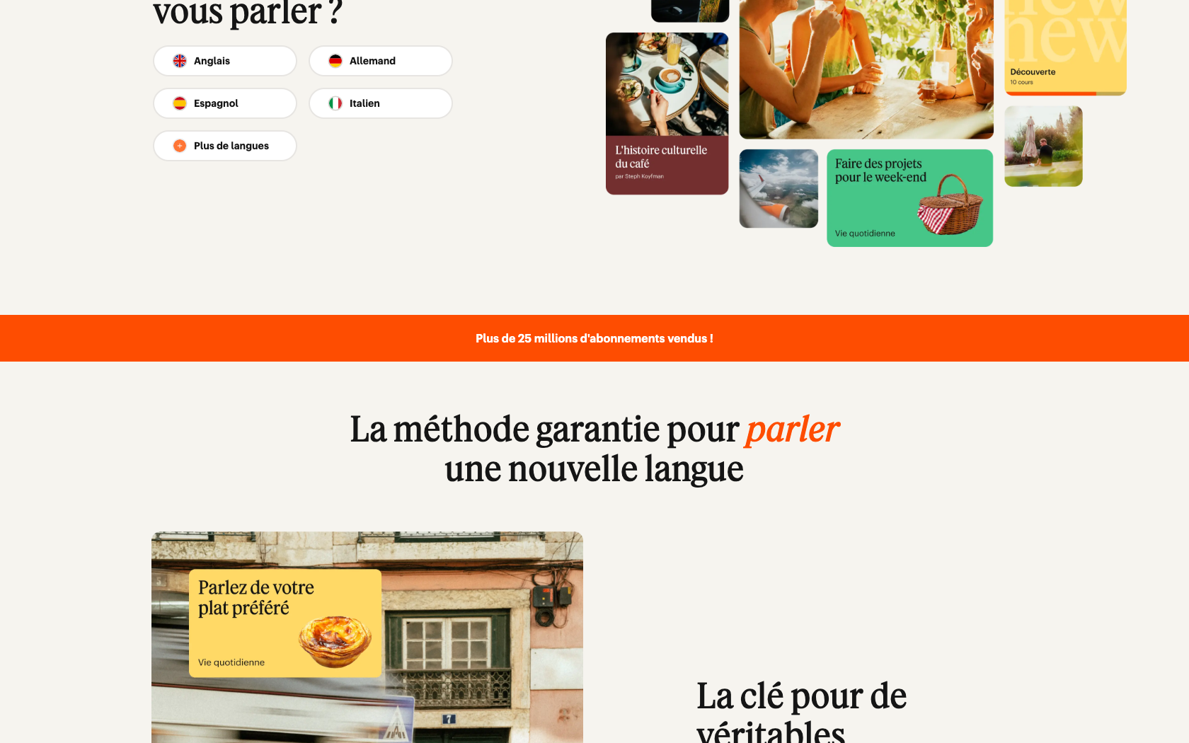 Aperçu du site Babbel