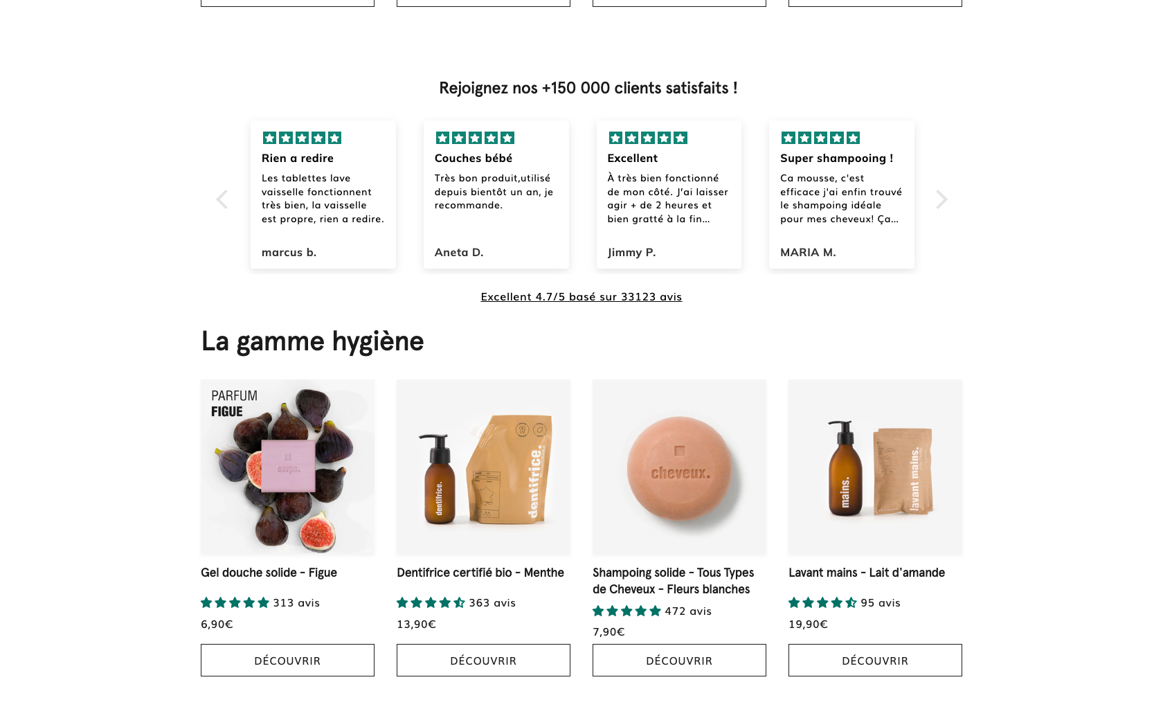 Aperçu du site officiel La Marque en moins