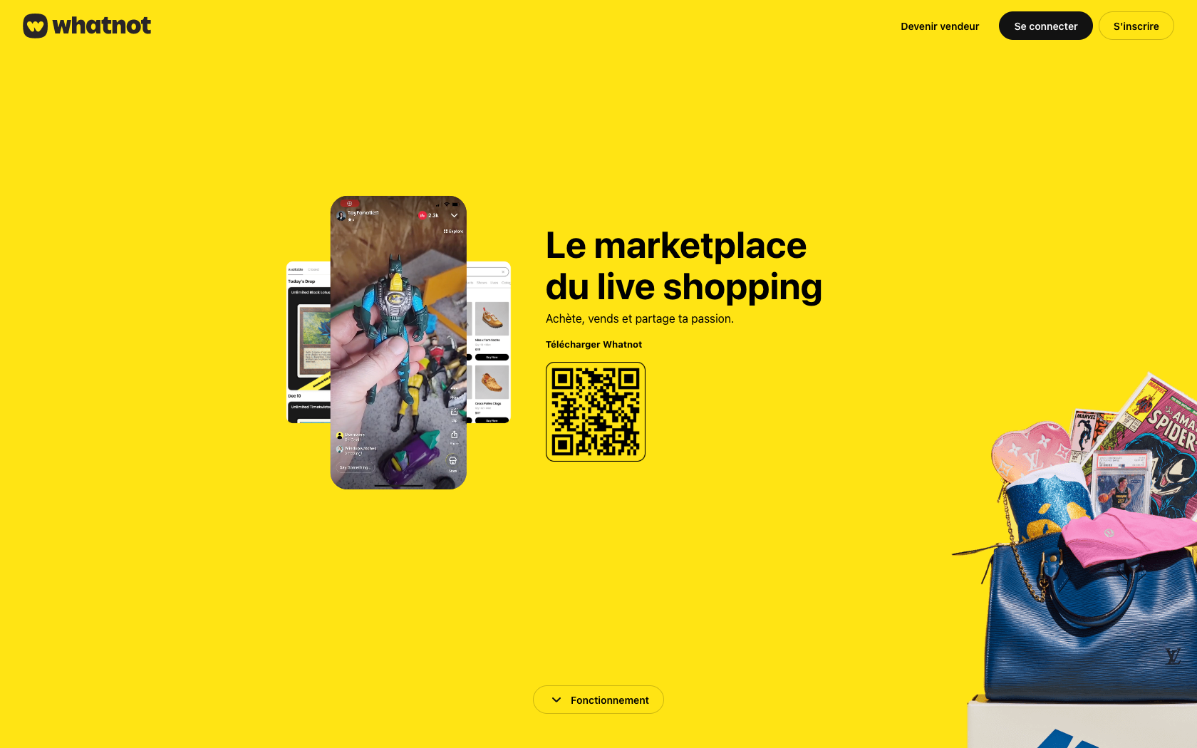 Aperçu du site Whatnot