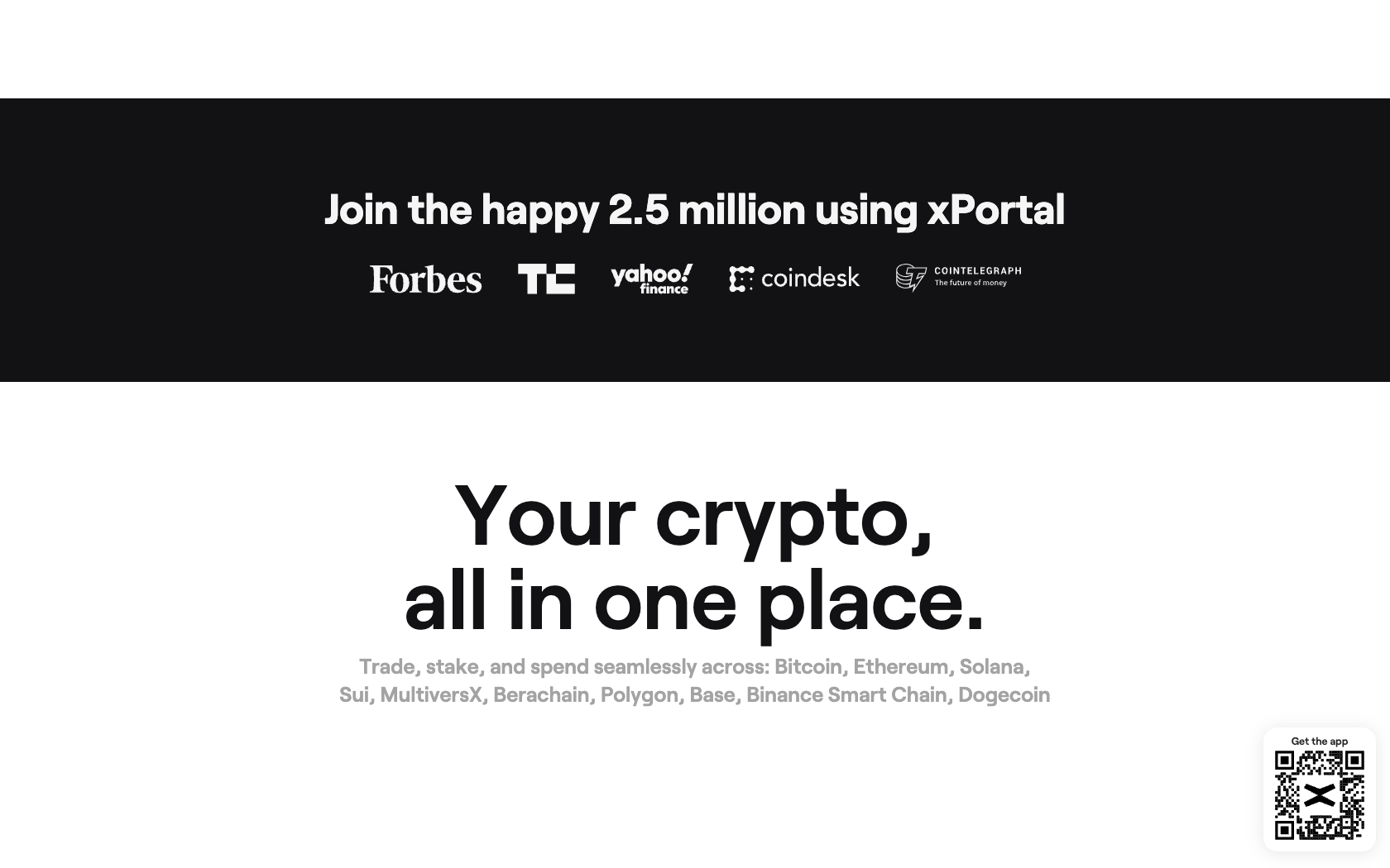 Aperçu du site xPortal