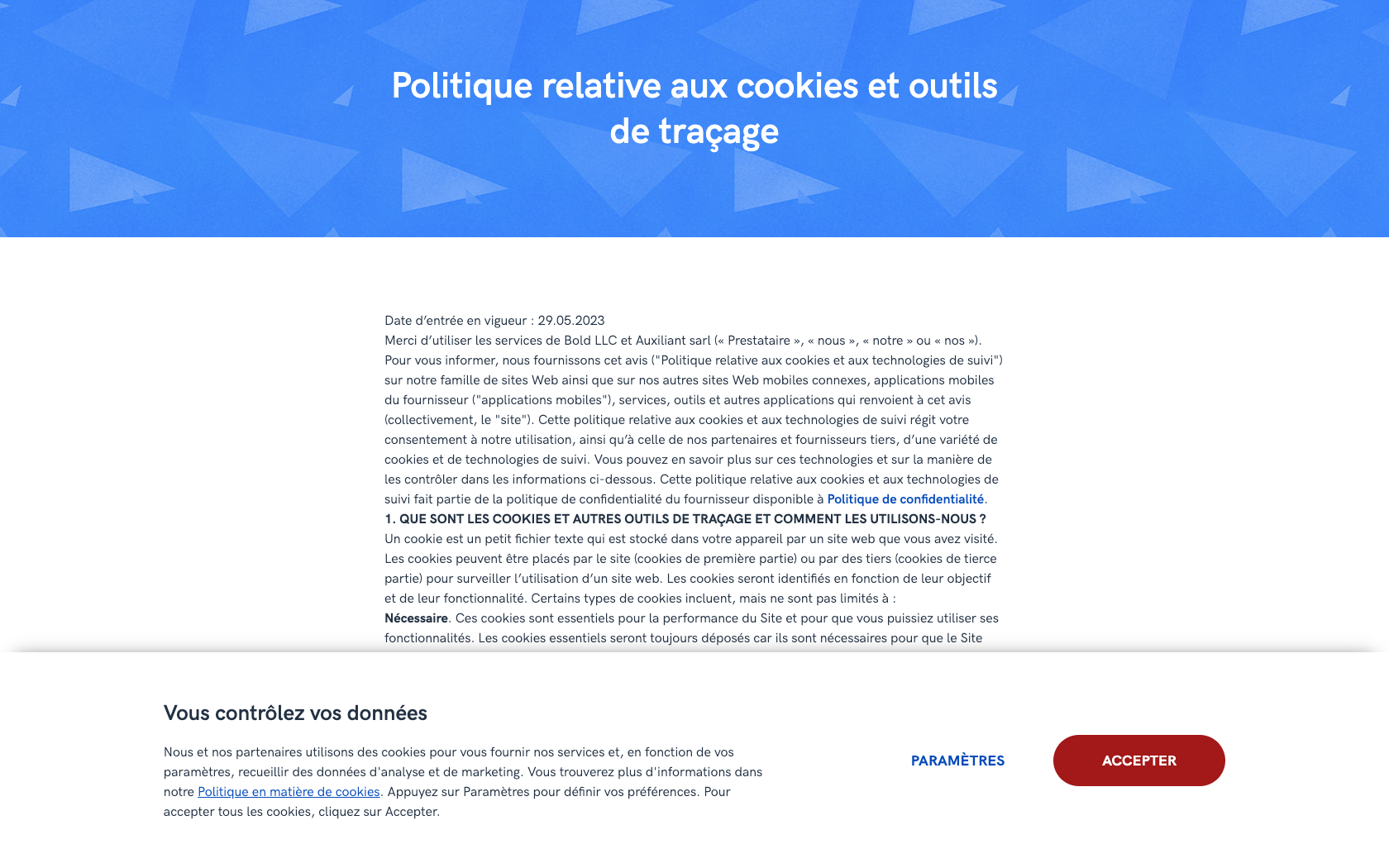 Aperçu du site Zety