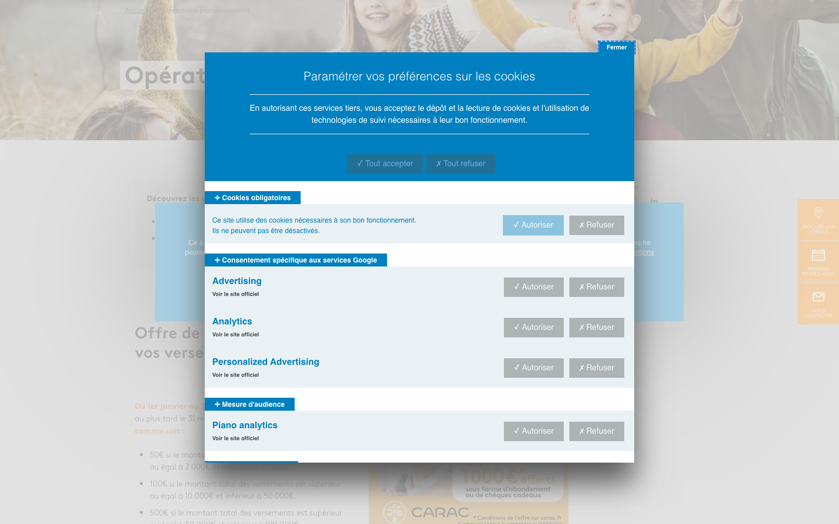 Page programme de parrainage Carac