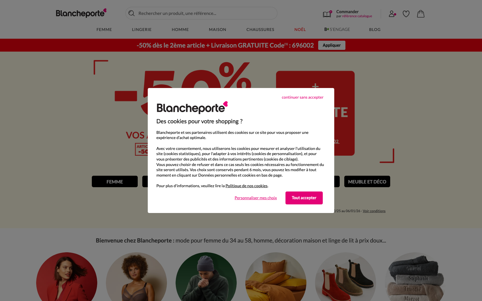 Aperçu du site Blanche Porte