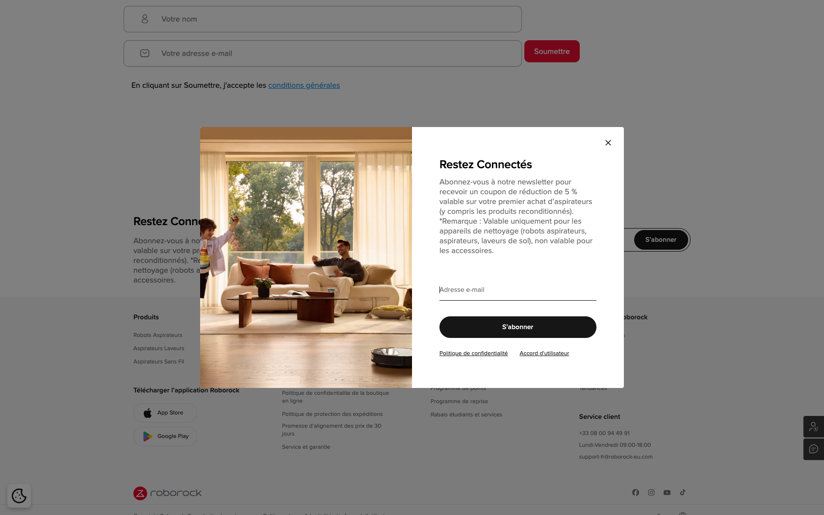 Page programme de parrainage Roborock