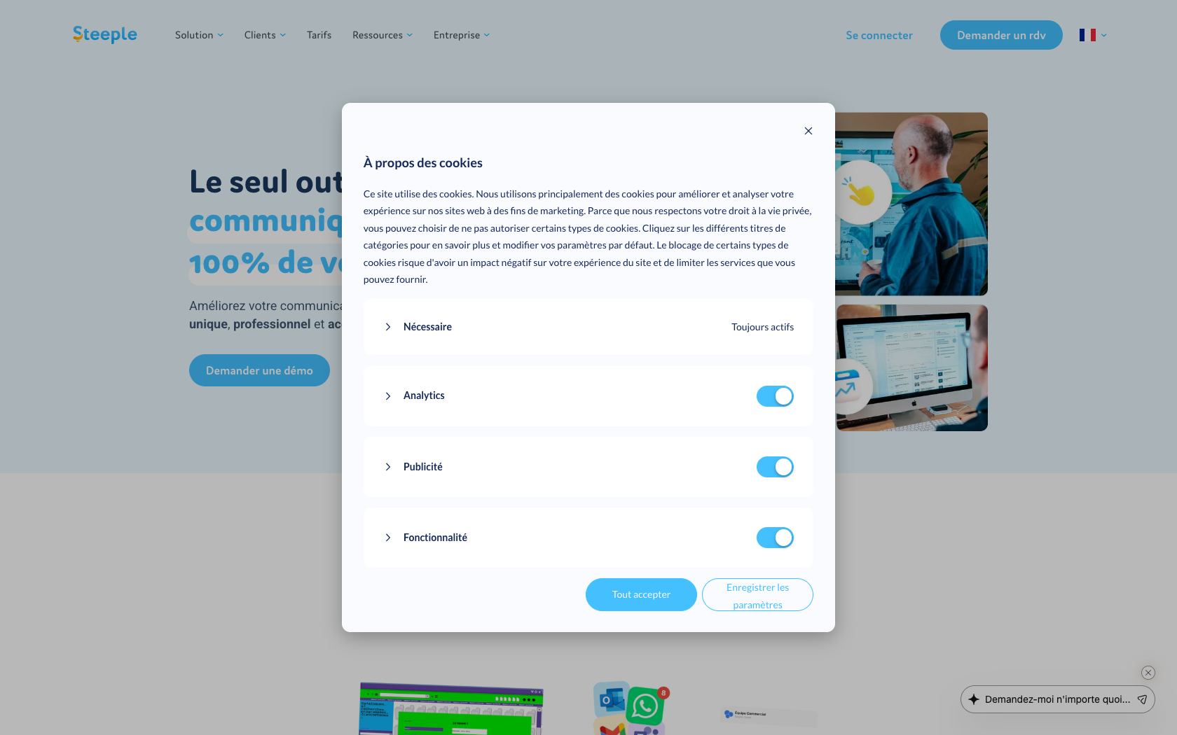 Aperçu du site Steeple
