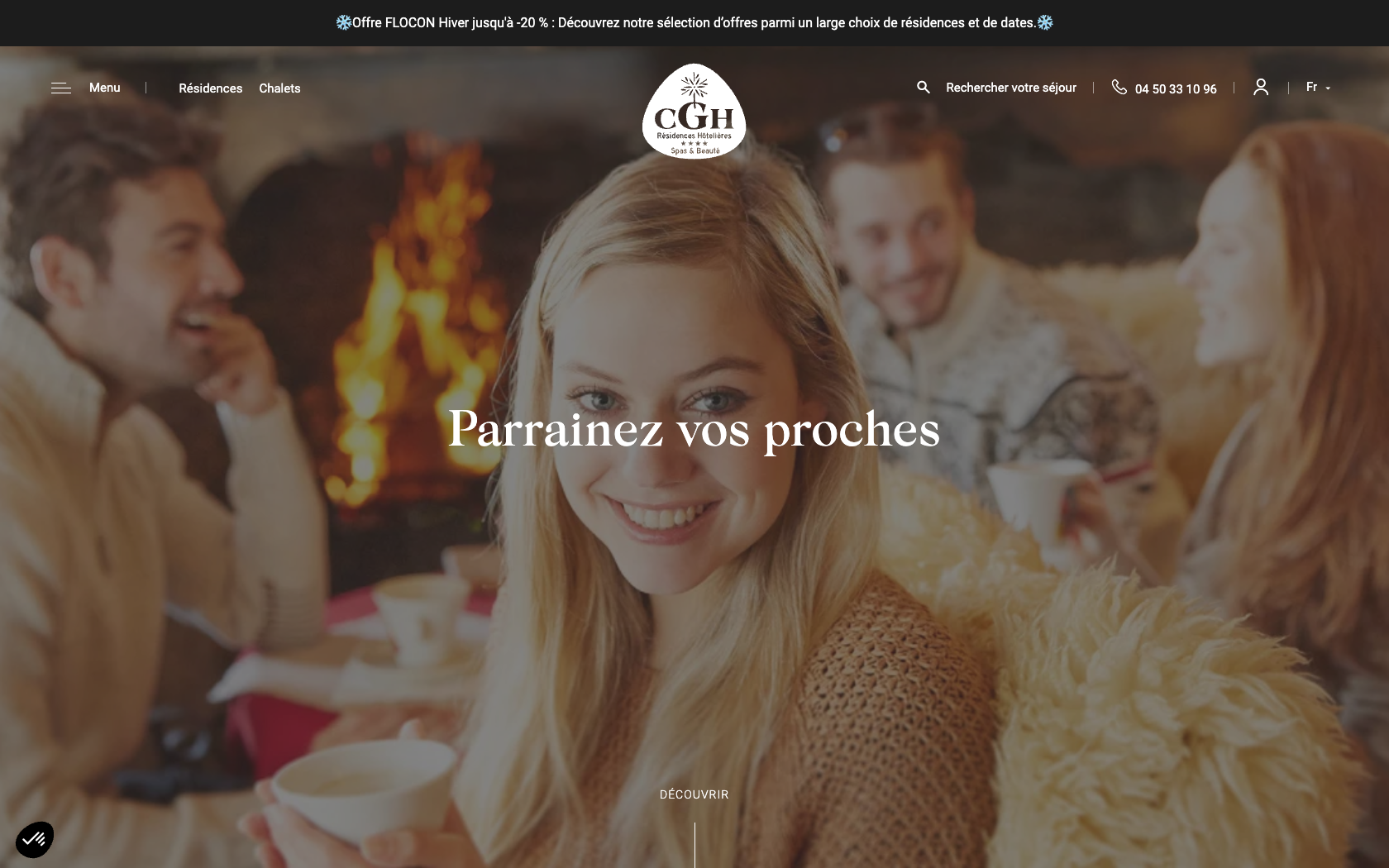 Page programme de parrainage CGH Résidences