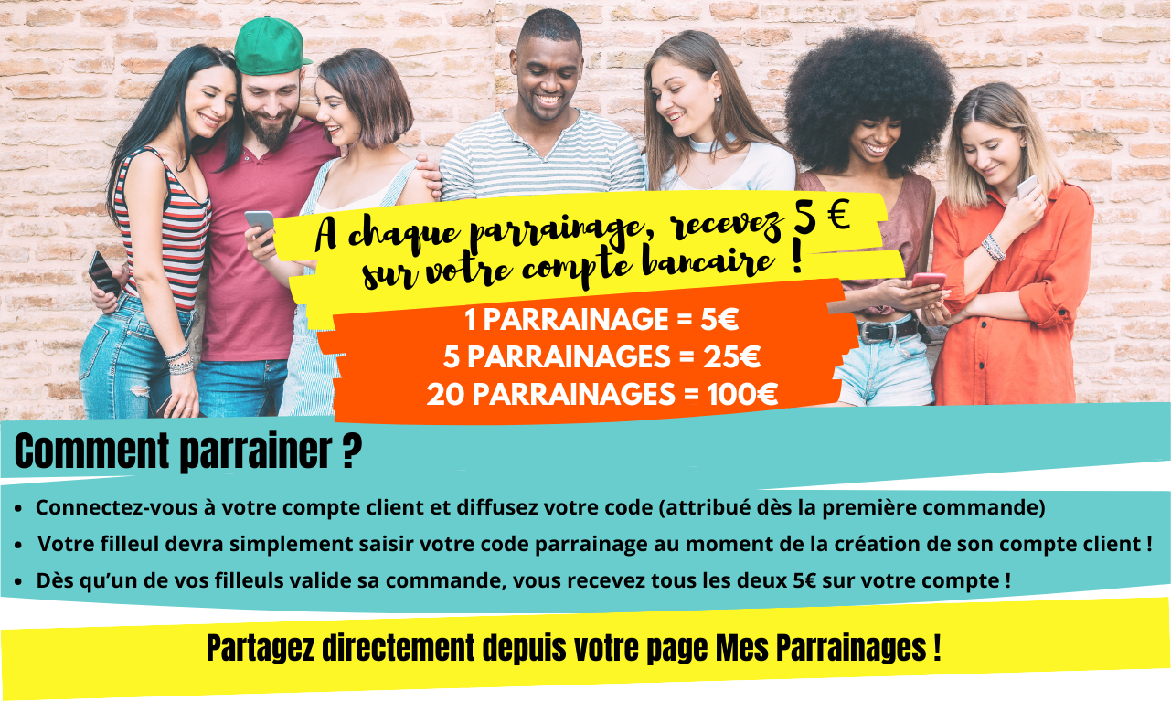Capture d'écran 1 du programme de parrainage 123 consommables