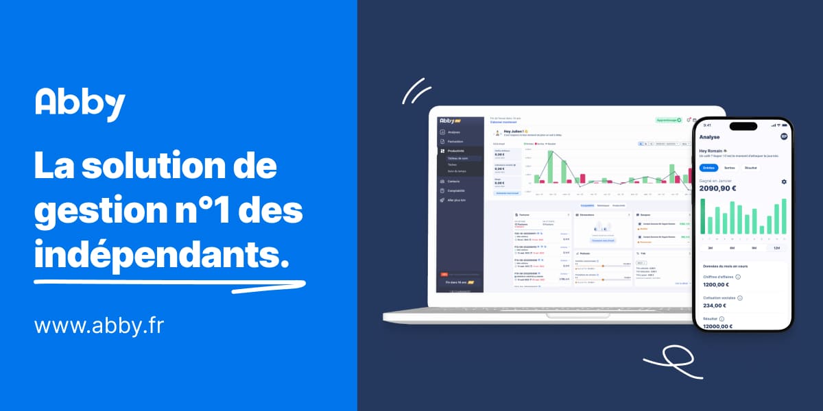 Capture d'écran de Logiciel gratuit de gestion n°1 pour les indépendants | Abby
