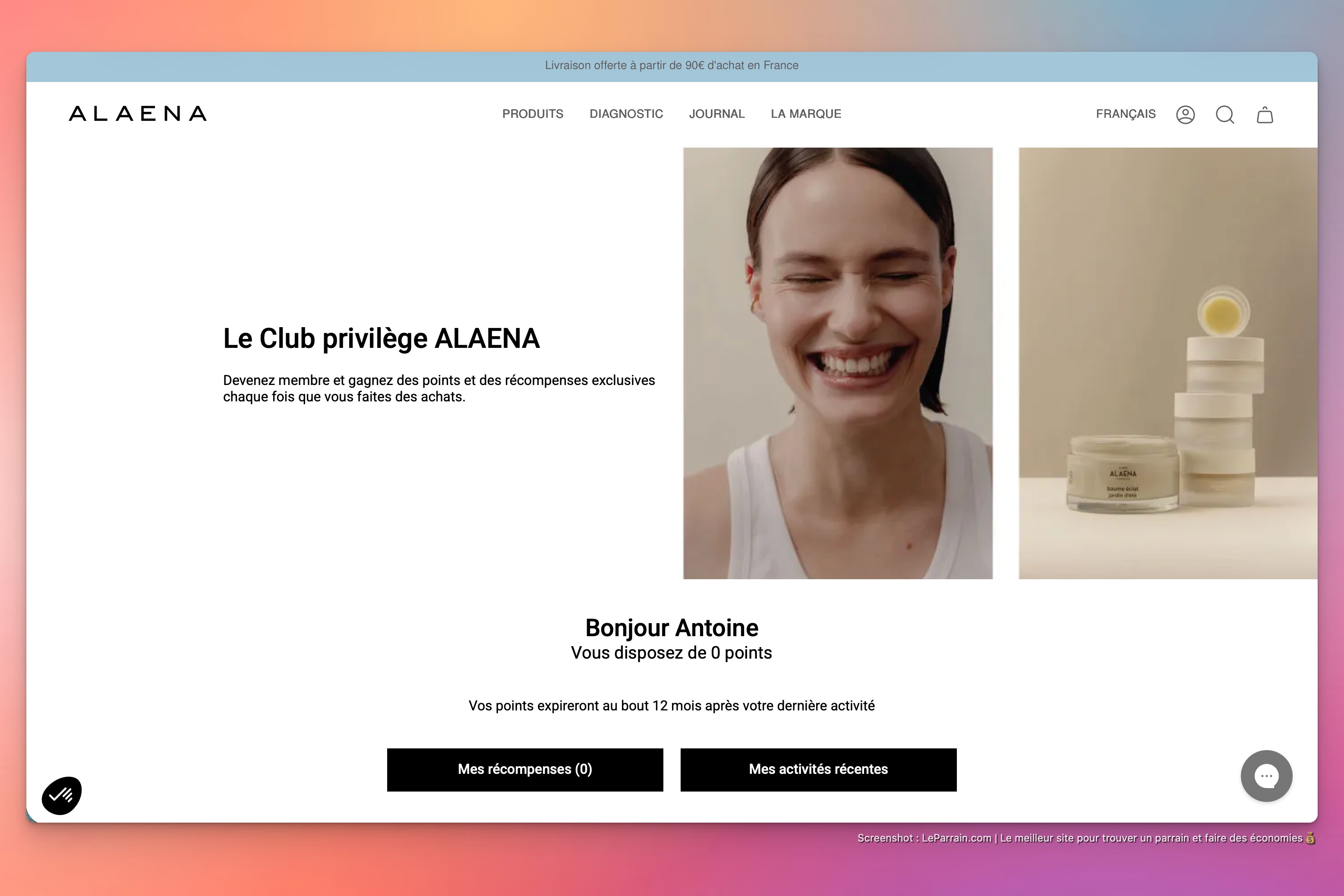 Capture d'écran 7 du programme de parrainage ALANEA