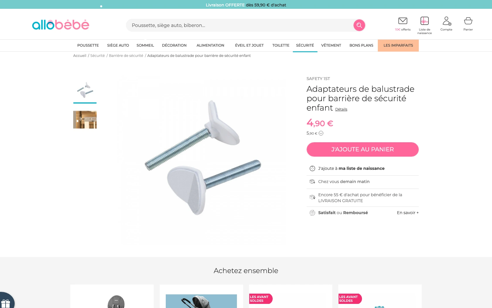 Capture d'écran 1 du programme de parrainage allobebe