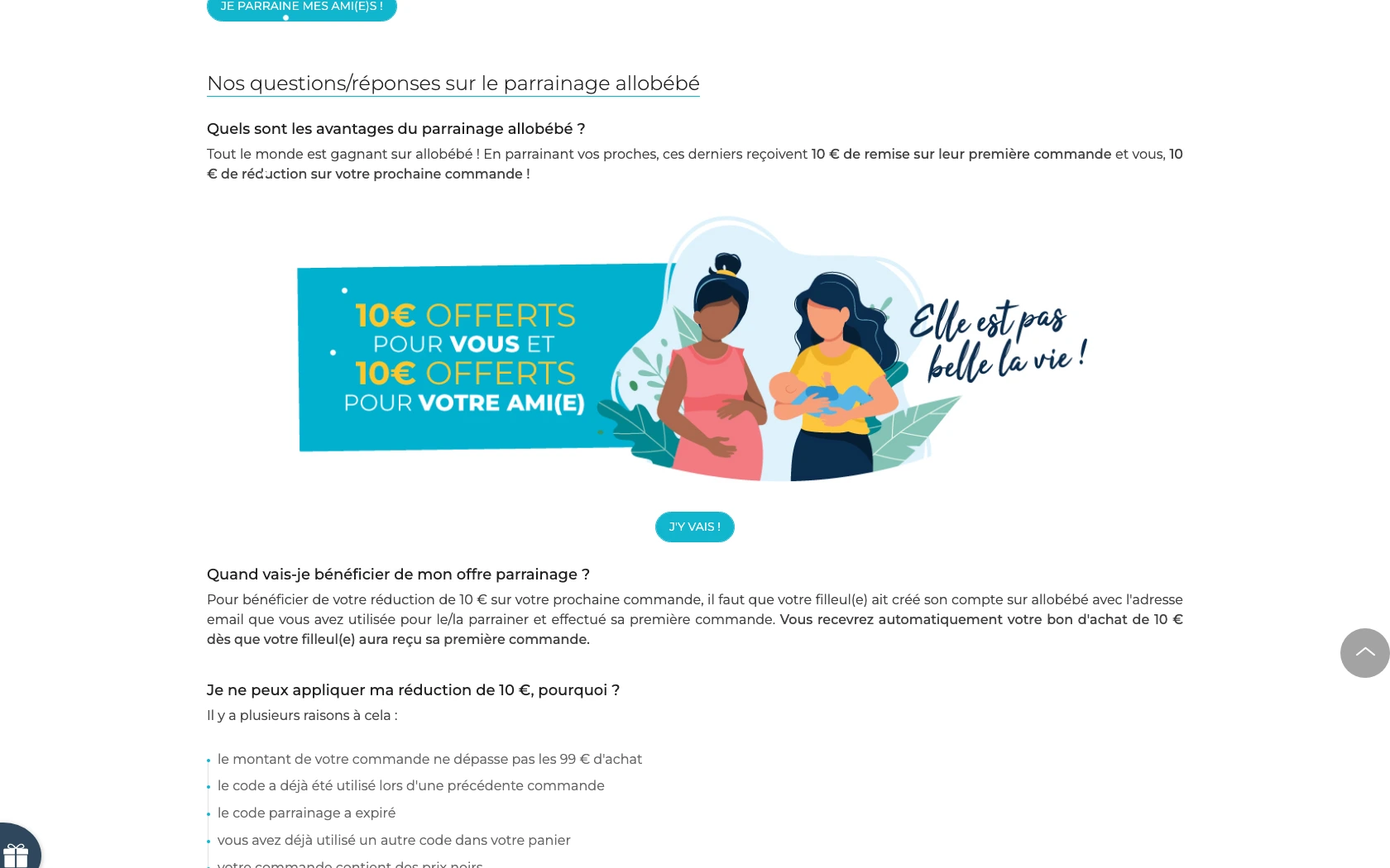 Capture d'écran 3 du programme de parrainage allobebe