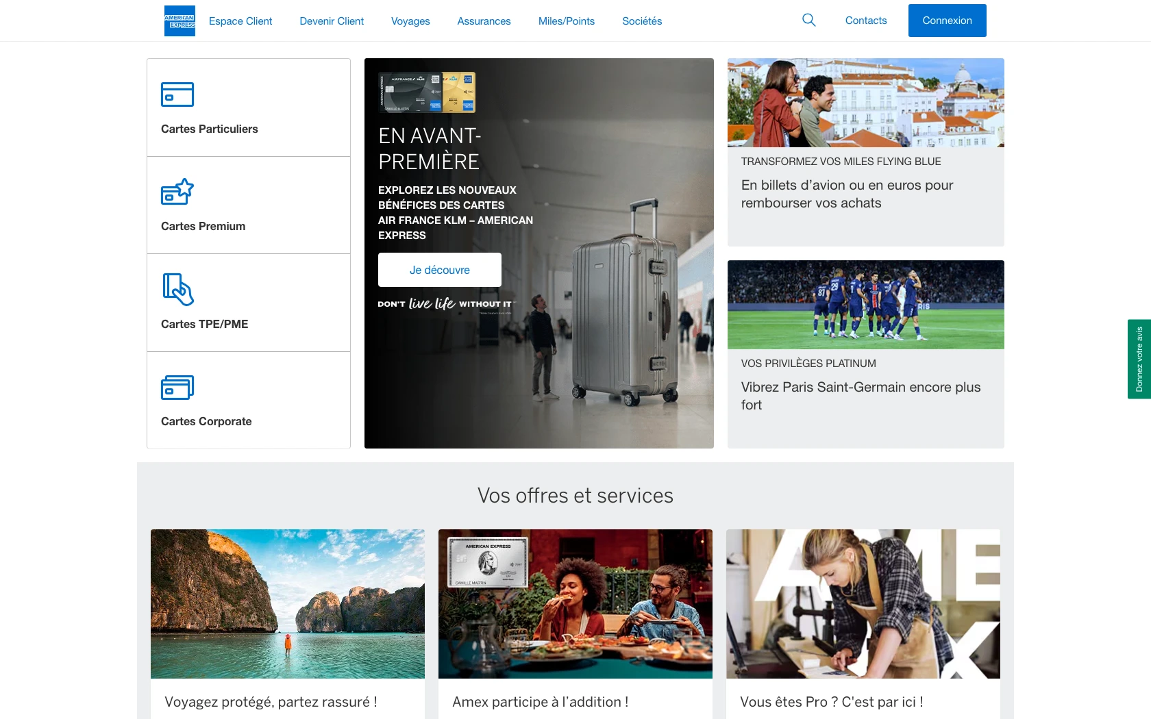 Capture d'écran 2 du programme de parrainage american express