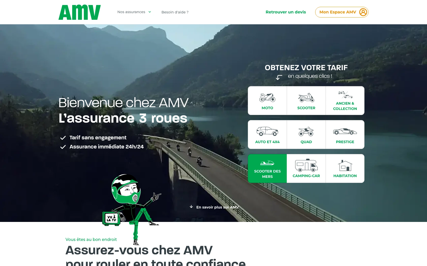 Capture d'écran 1 du programme de parrainage amv assurance