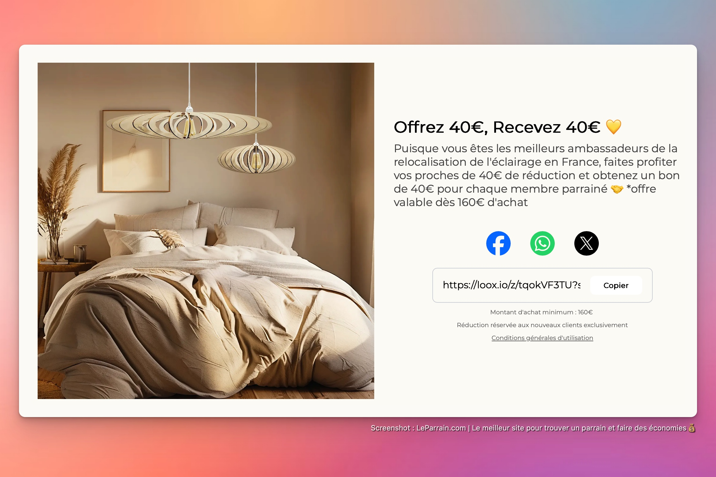 Capture d'écran 5 du programme de parrainage Atelier Loupiote