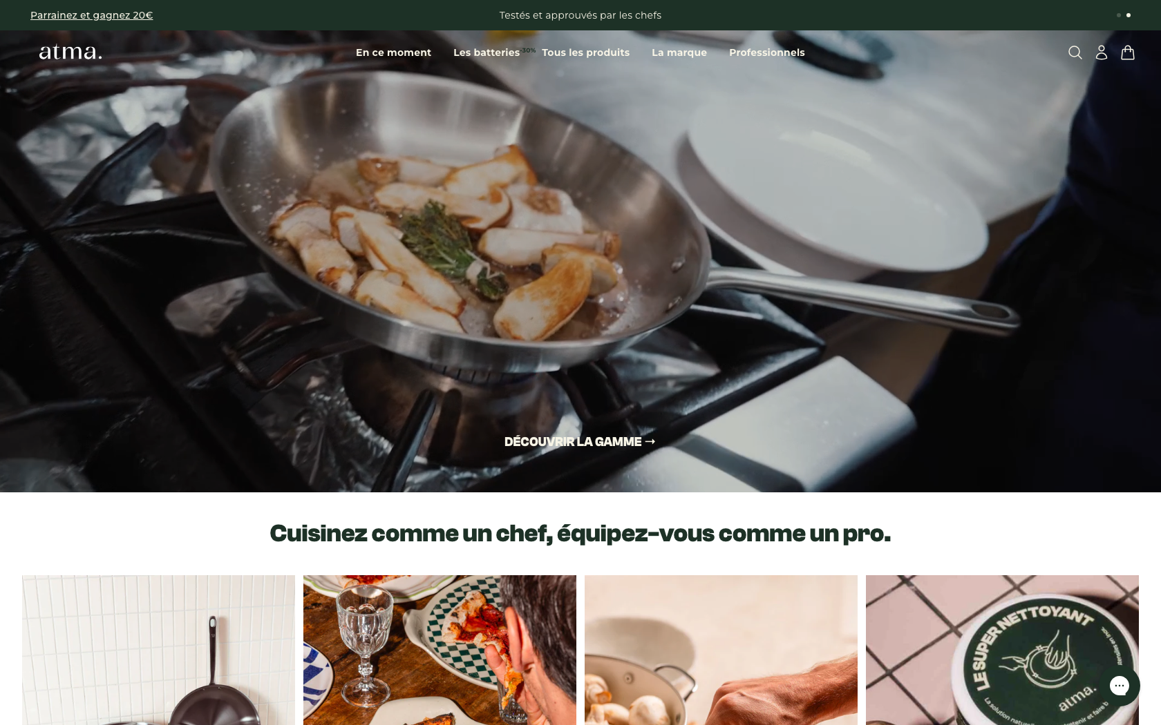 Capture d'écran 2 du programme de parrainage Atma Kitchenware