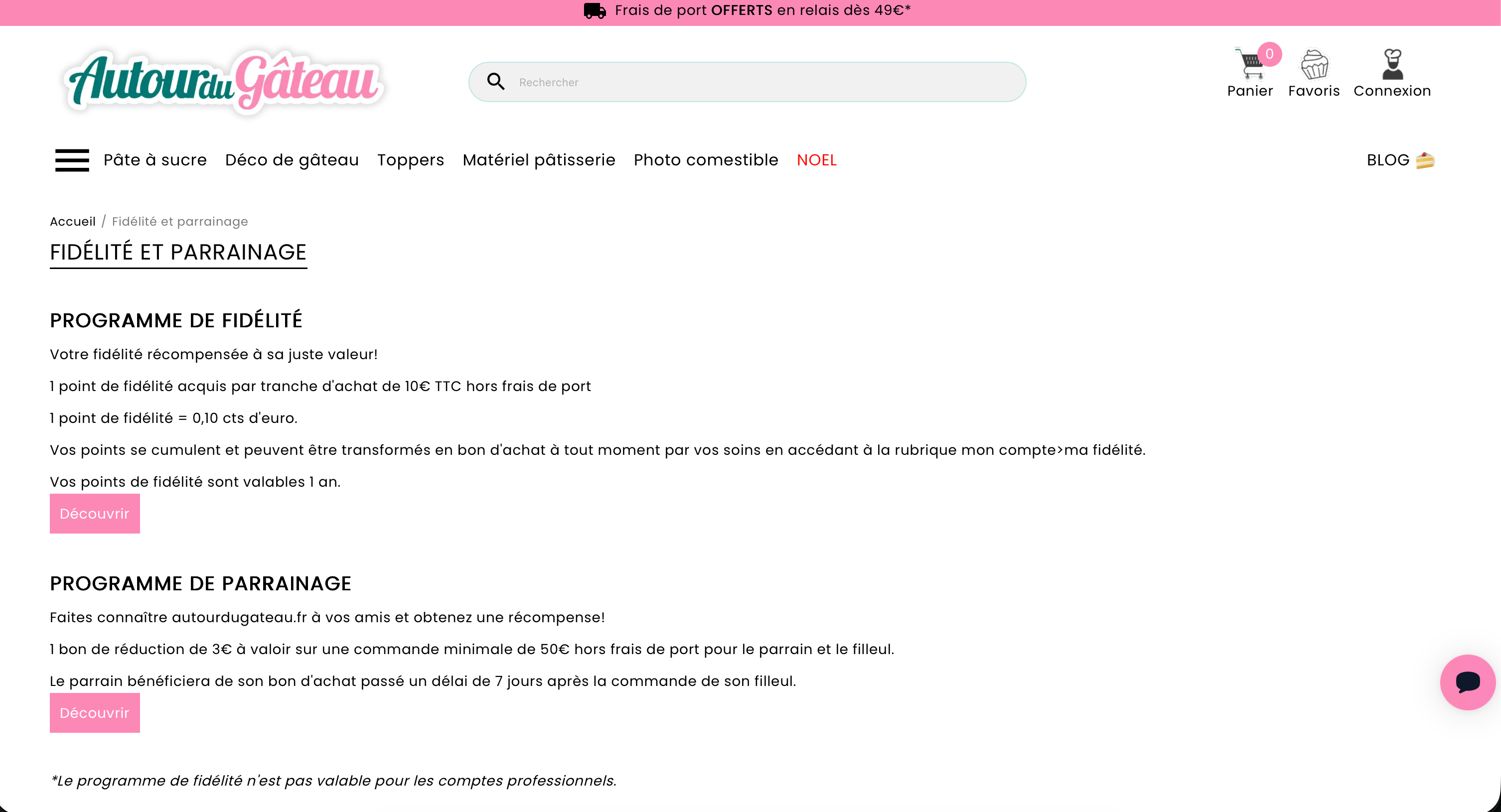 Capture d'écran 2 du programme de parrainage Autourdugateau