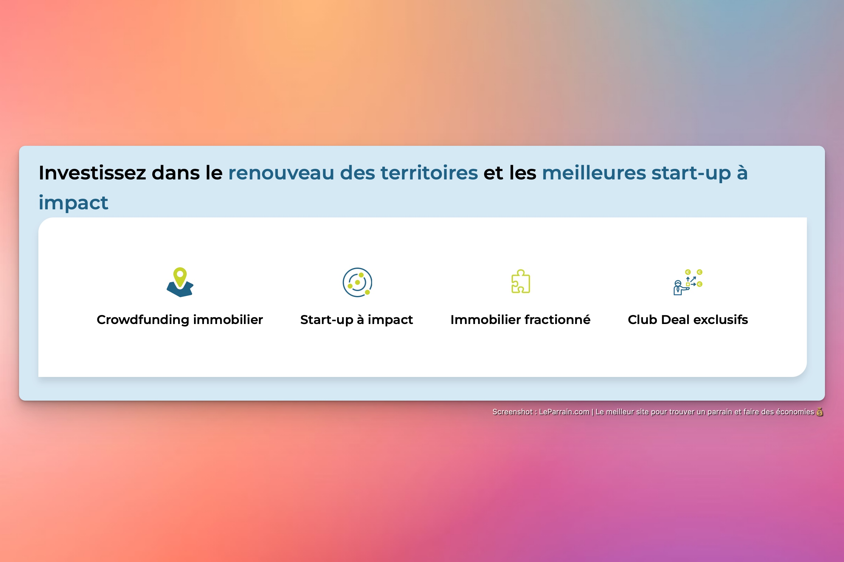 Capture d'écran 3 du programme de parrainage Baltis
