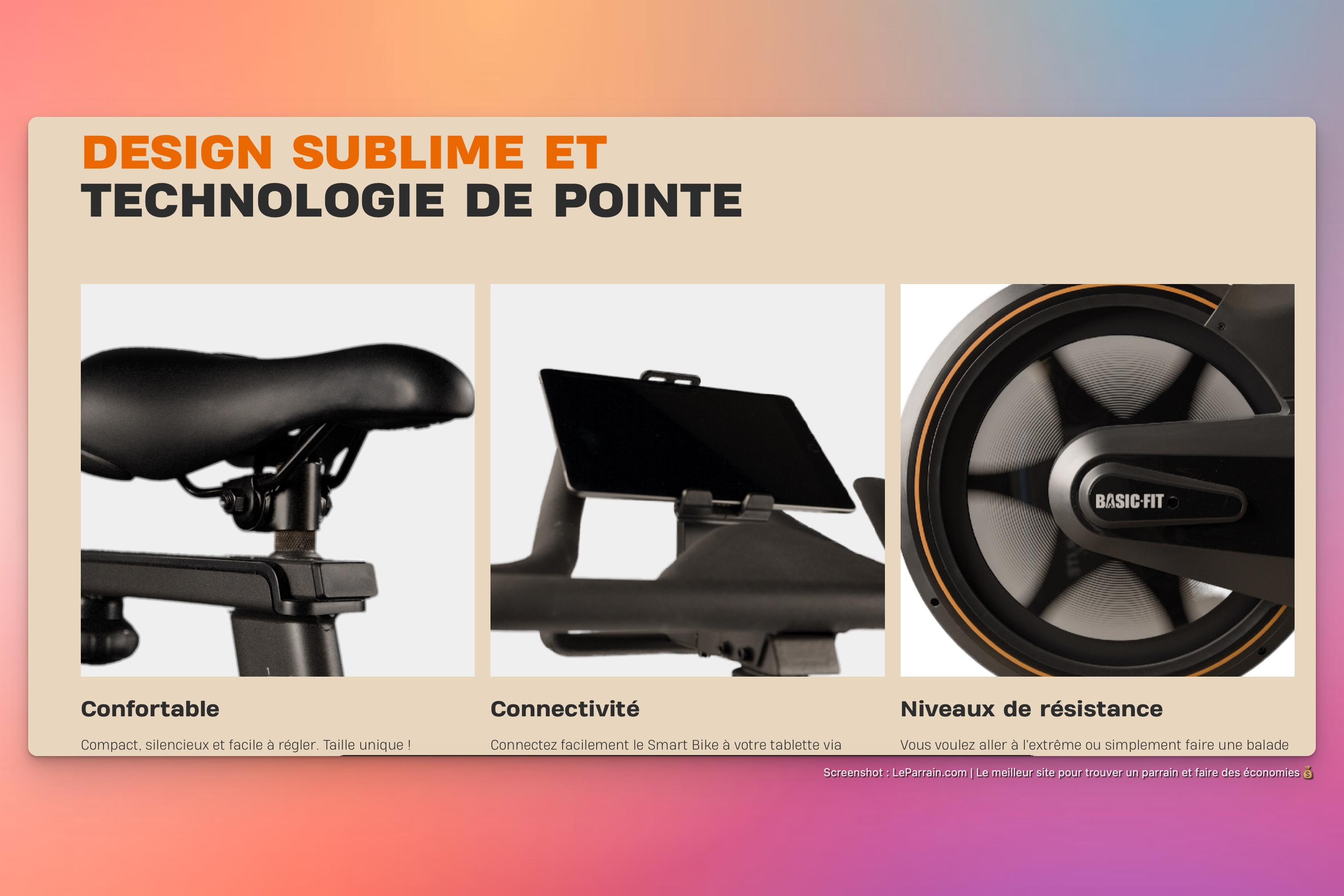 Capture d'écran 5 du programme de parrainage Basic-Fit