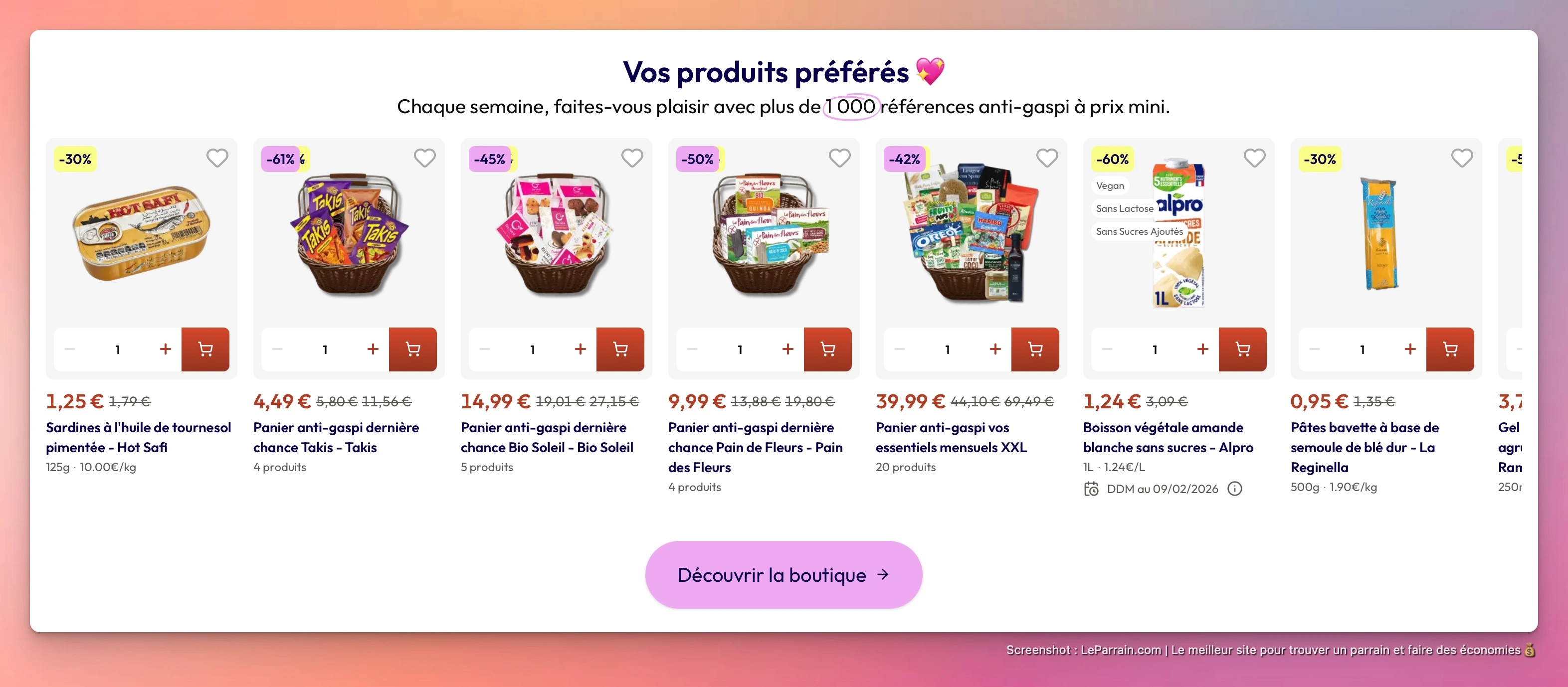 Capture d'écran 2 du programme de parrainage Beans Club