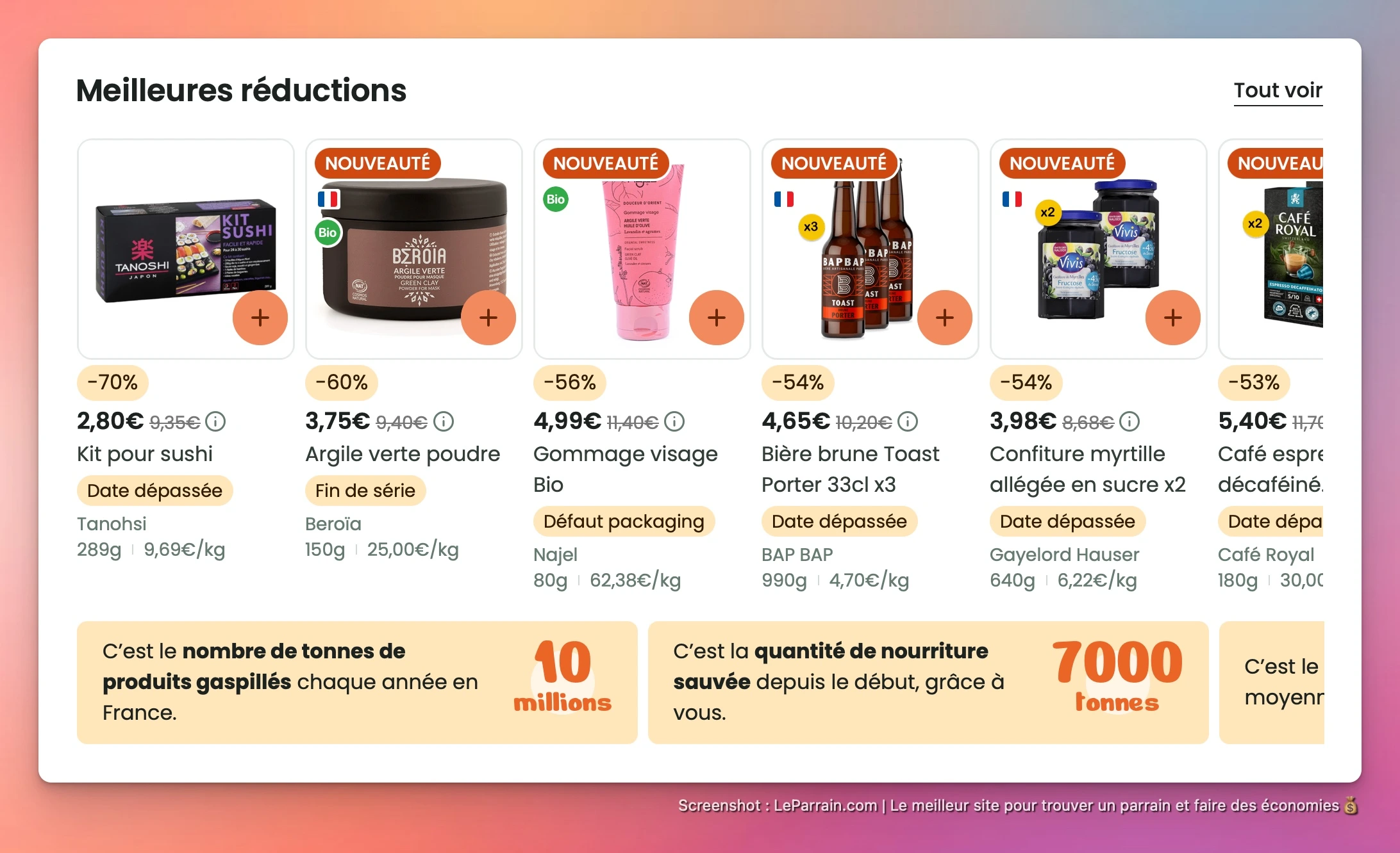 Capture d'écran 4 du programme de parrainage Bene Bono