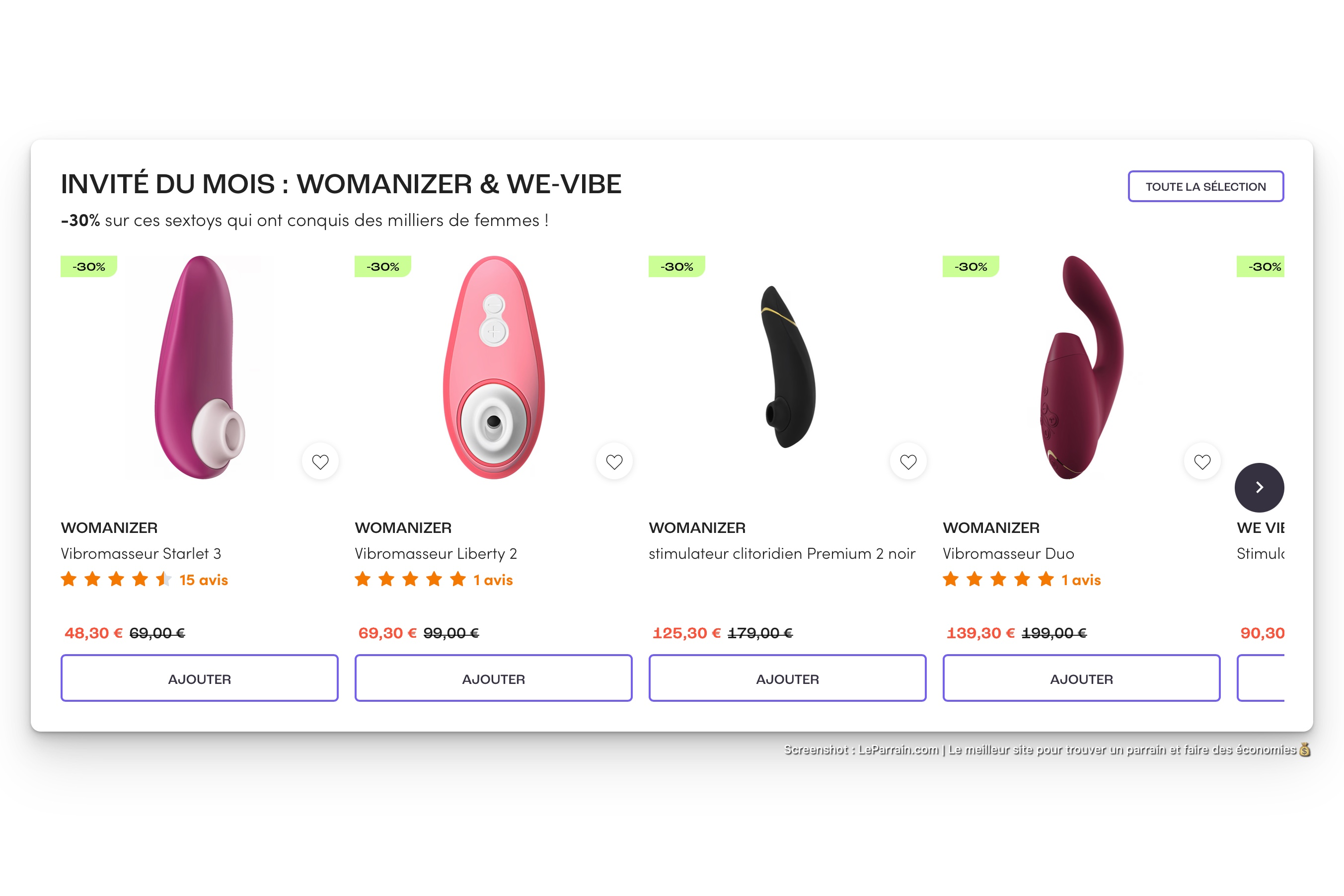 Capture d'écran 3 du programme de parrainage Blissim