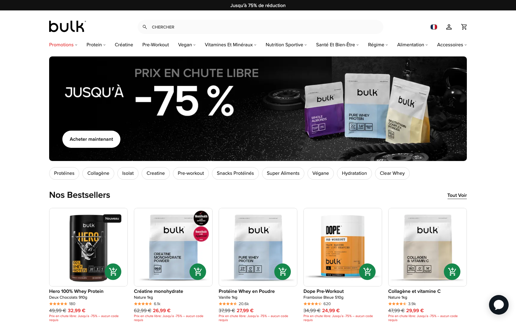 Capture d'écran 1 du programme de parrainage Bulk