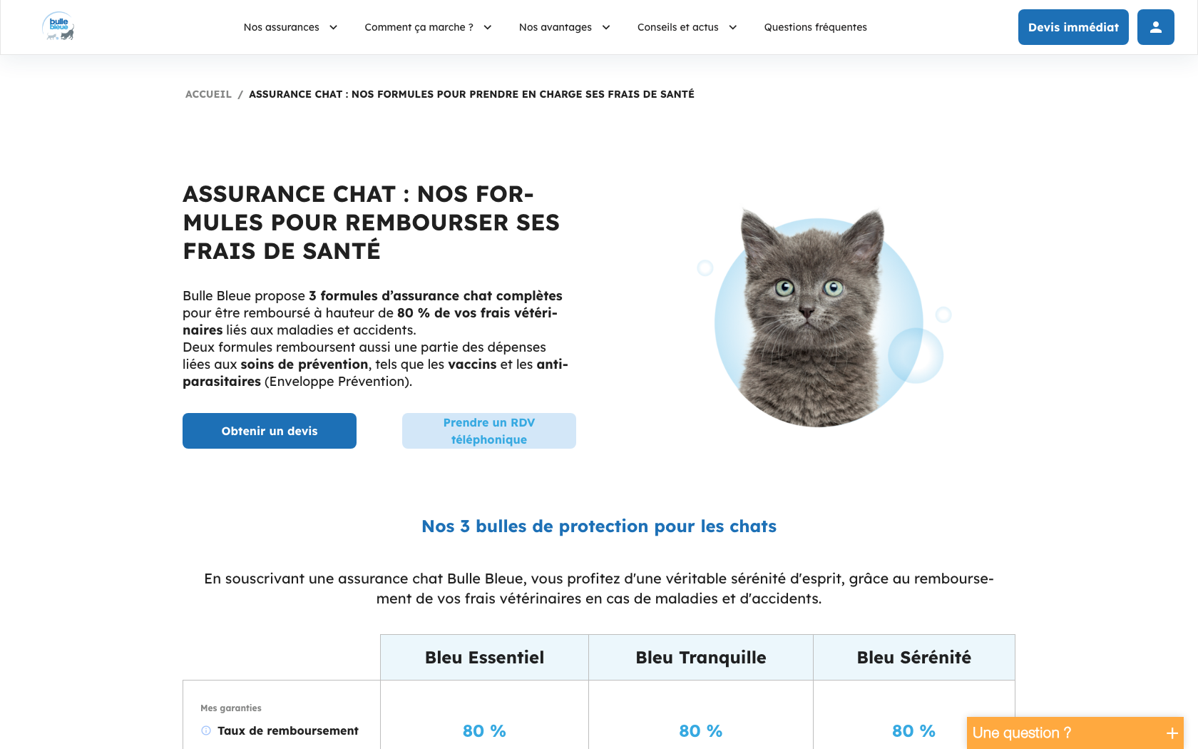 Capture d'écran 3 du programme de parrainage Bulle bleue