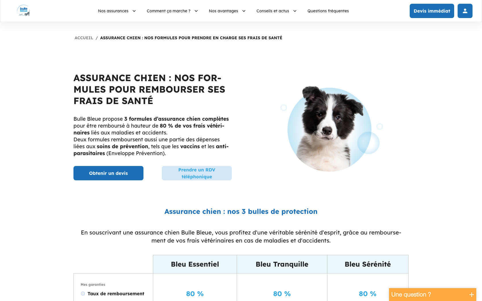 Capture d'écran 4 du programme de parrainage Bulle bleue