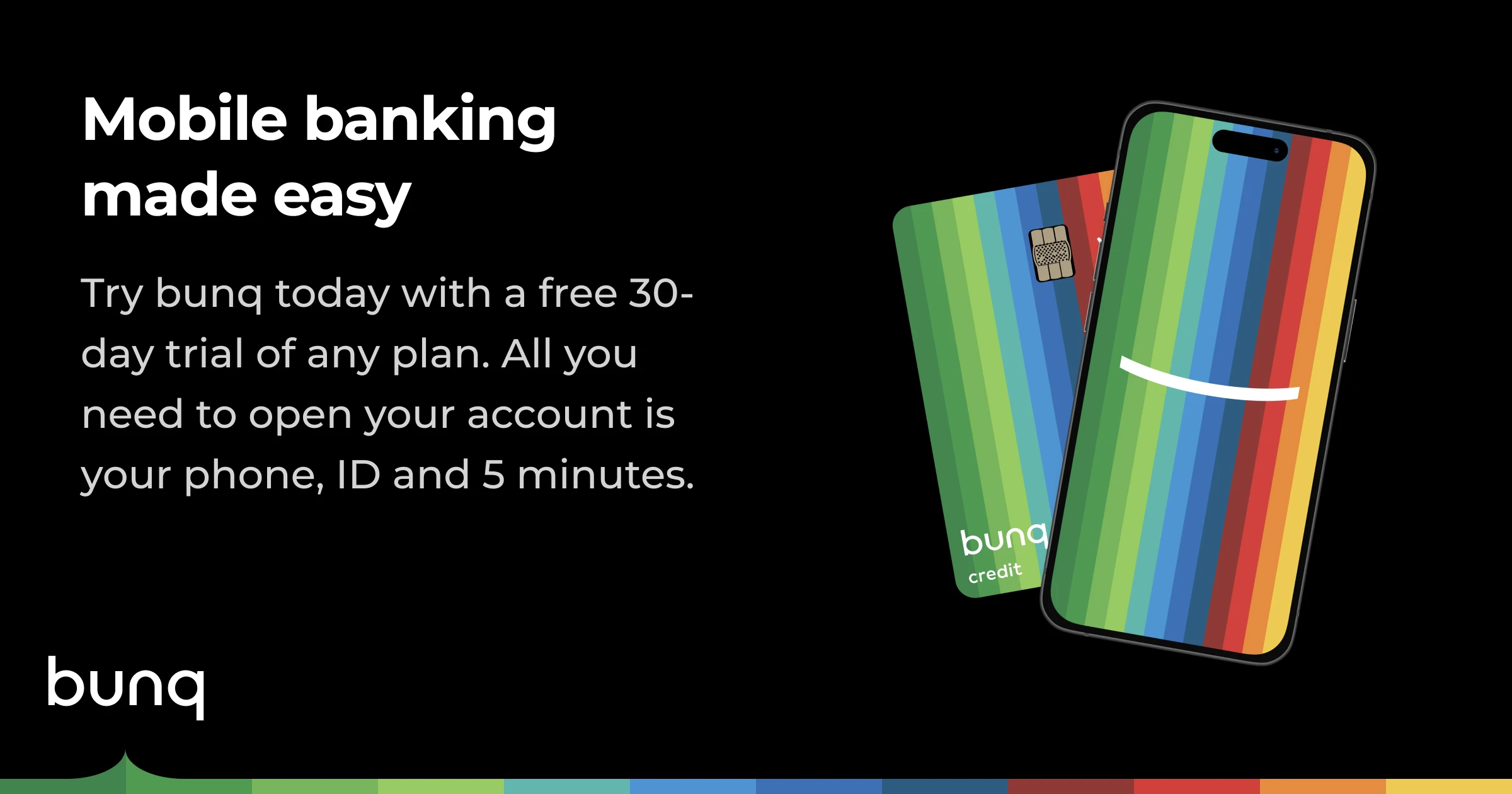 Capture d'écran de Services bancaires en ligne simplifiés | Rejoins bunq en 5 minutes