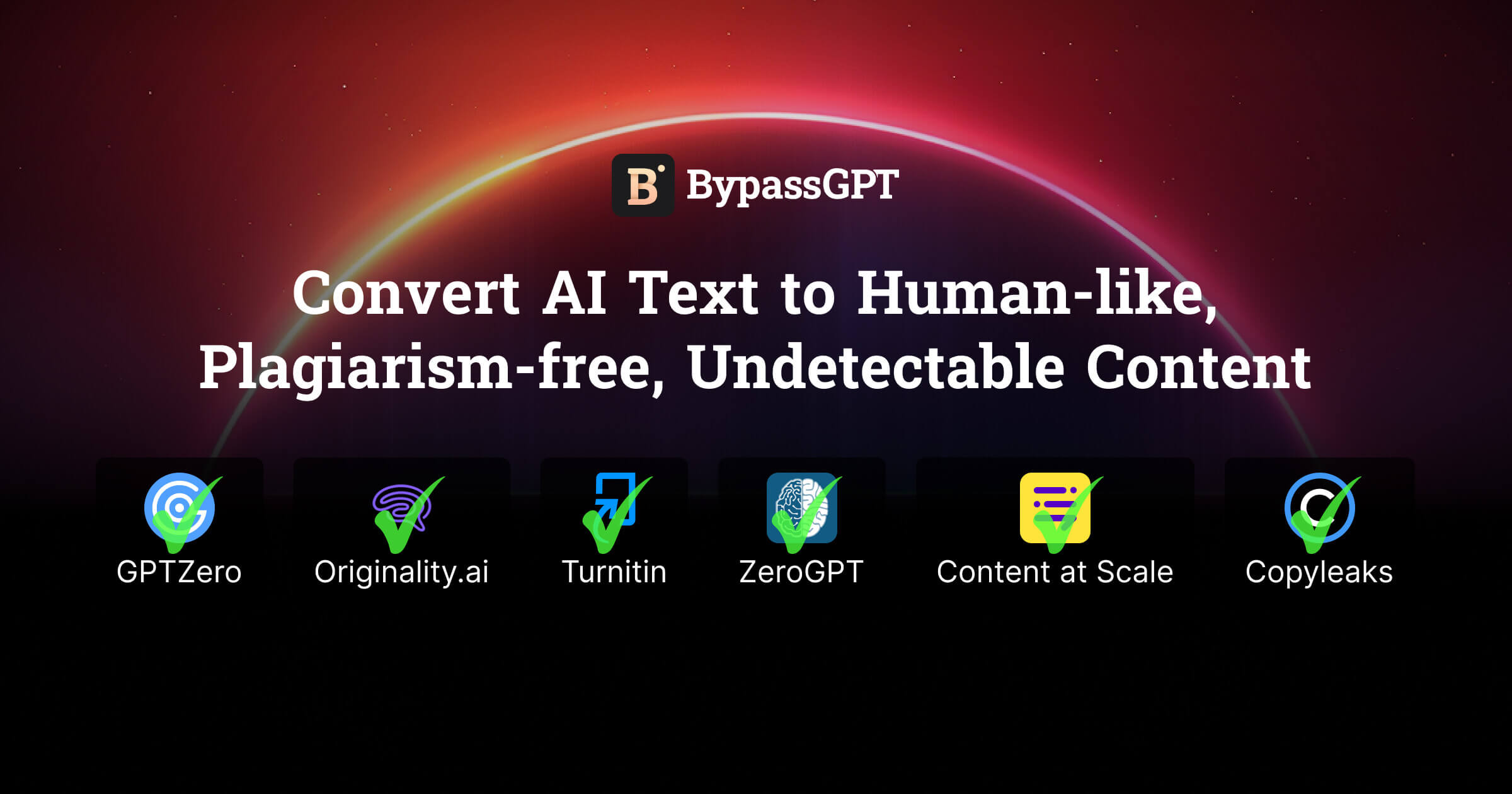 Capture d'écran de BypassGPT: Free AI Detector | Undetectable AI Humanizer &amp; Bypasser