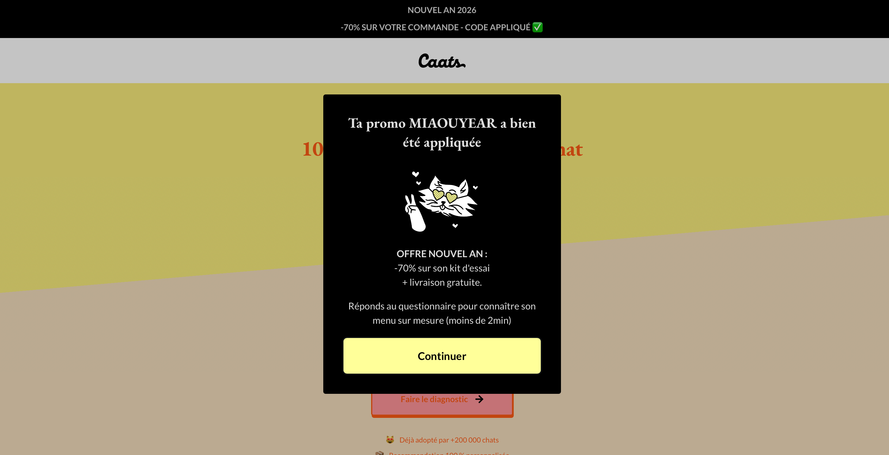 Capture d'écran 2 du programme de parrainage Caats