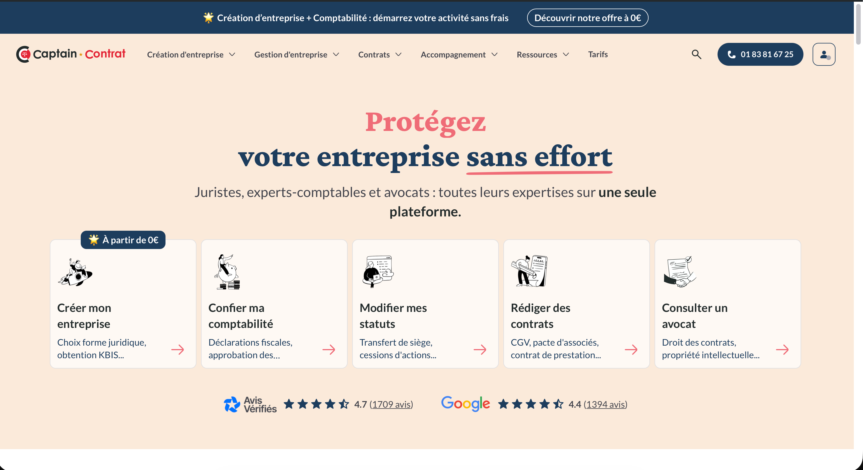 Capture d'écran 2 du programme de parrainage Captain Contrat