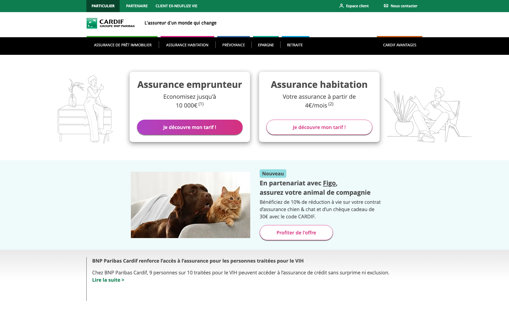 Capture d'écran 1 du programme de parrainage Cardif
