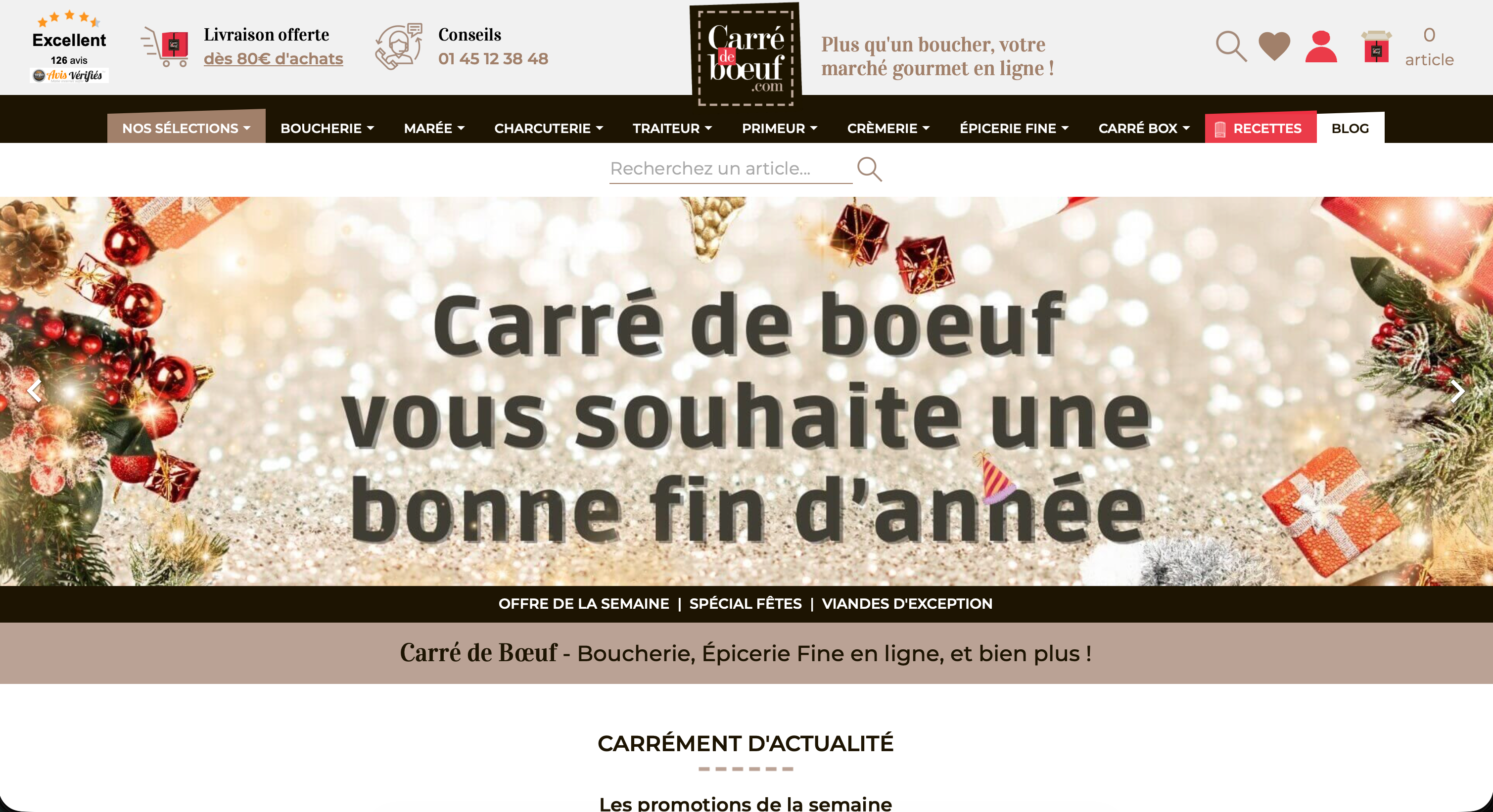 Capture d'écran 1 du programme de parrainage Carré de boeuf