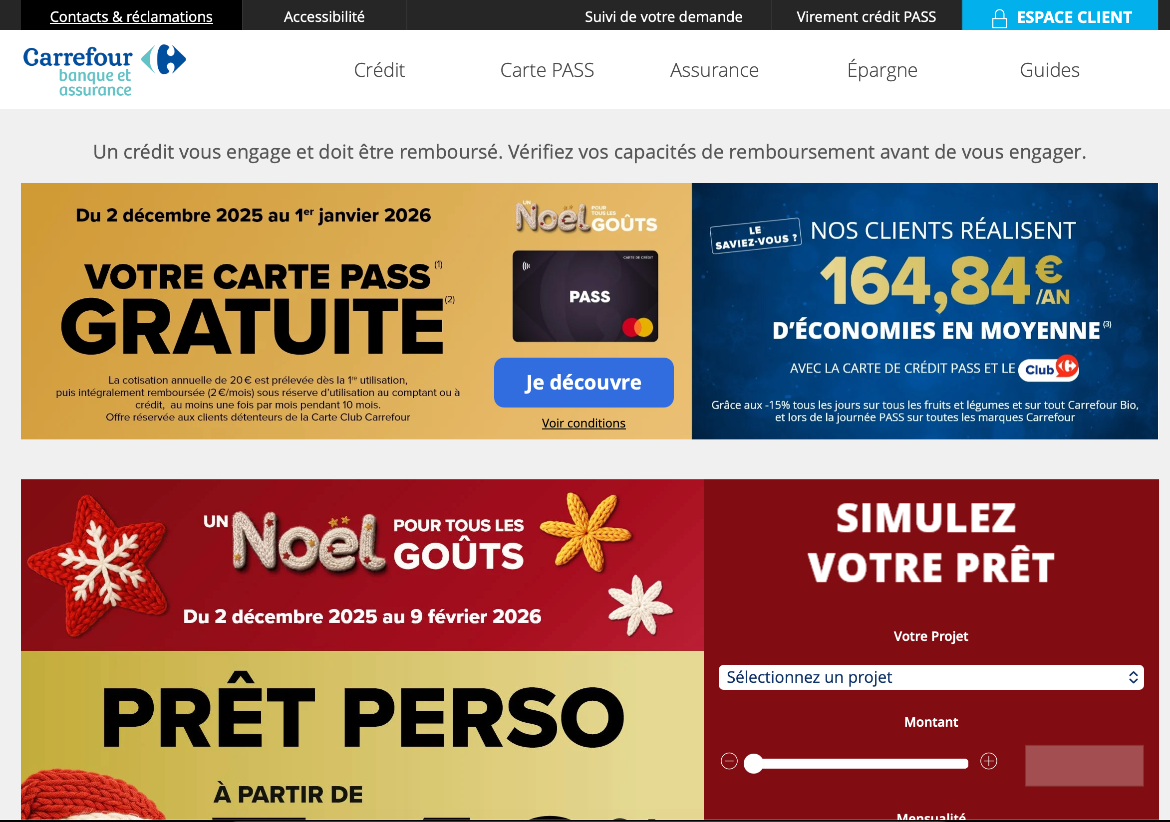 Capture d'écran 1 du programme de parrainage Carrefour Banque & Assurance