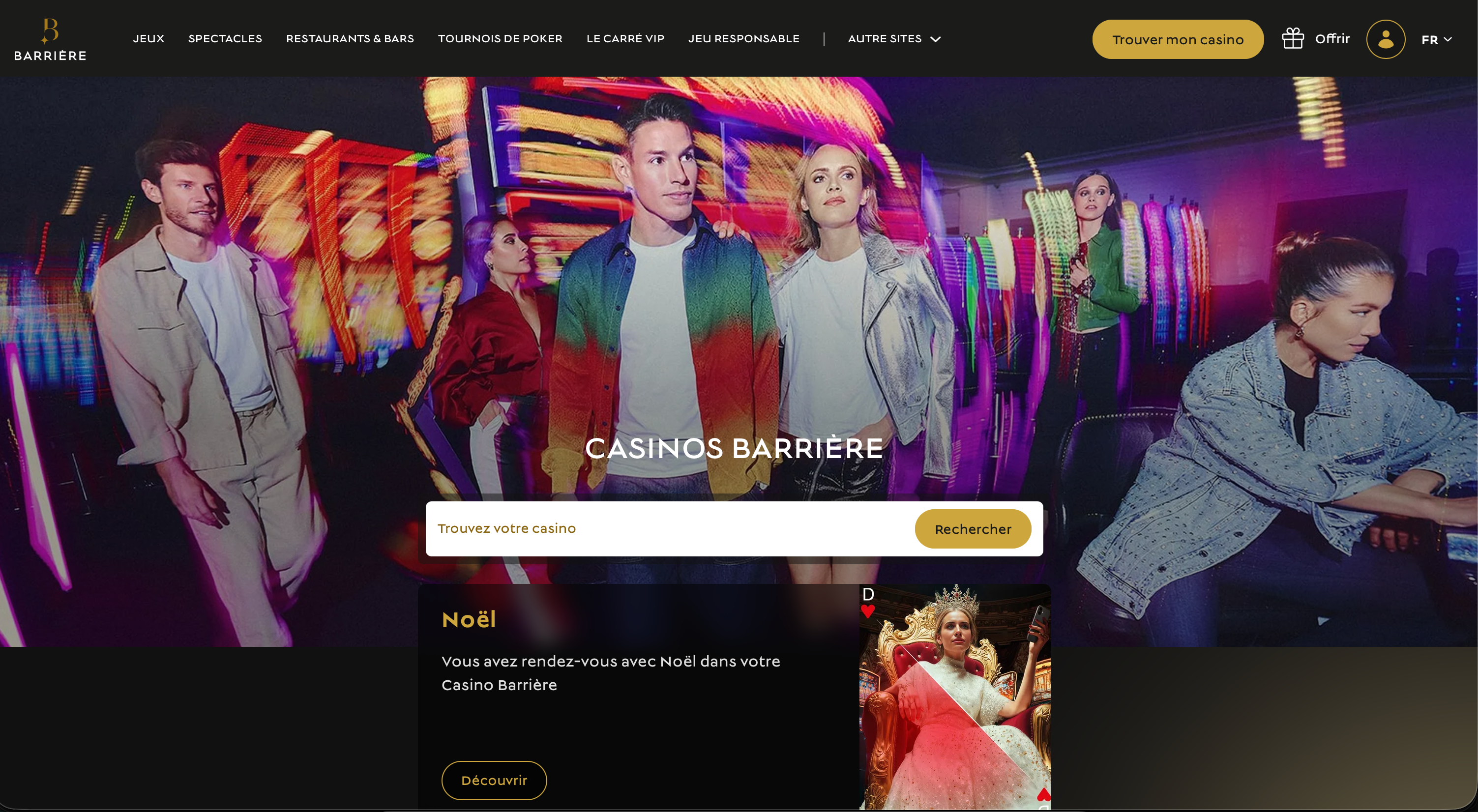 Capture d'écran 1 du programme de parrainage Casino Barrière