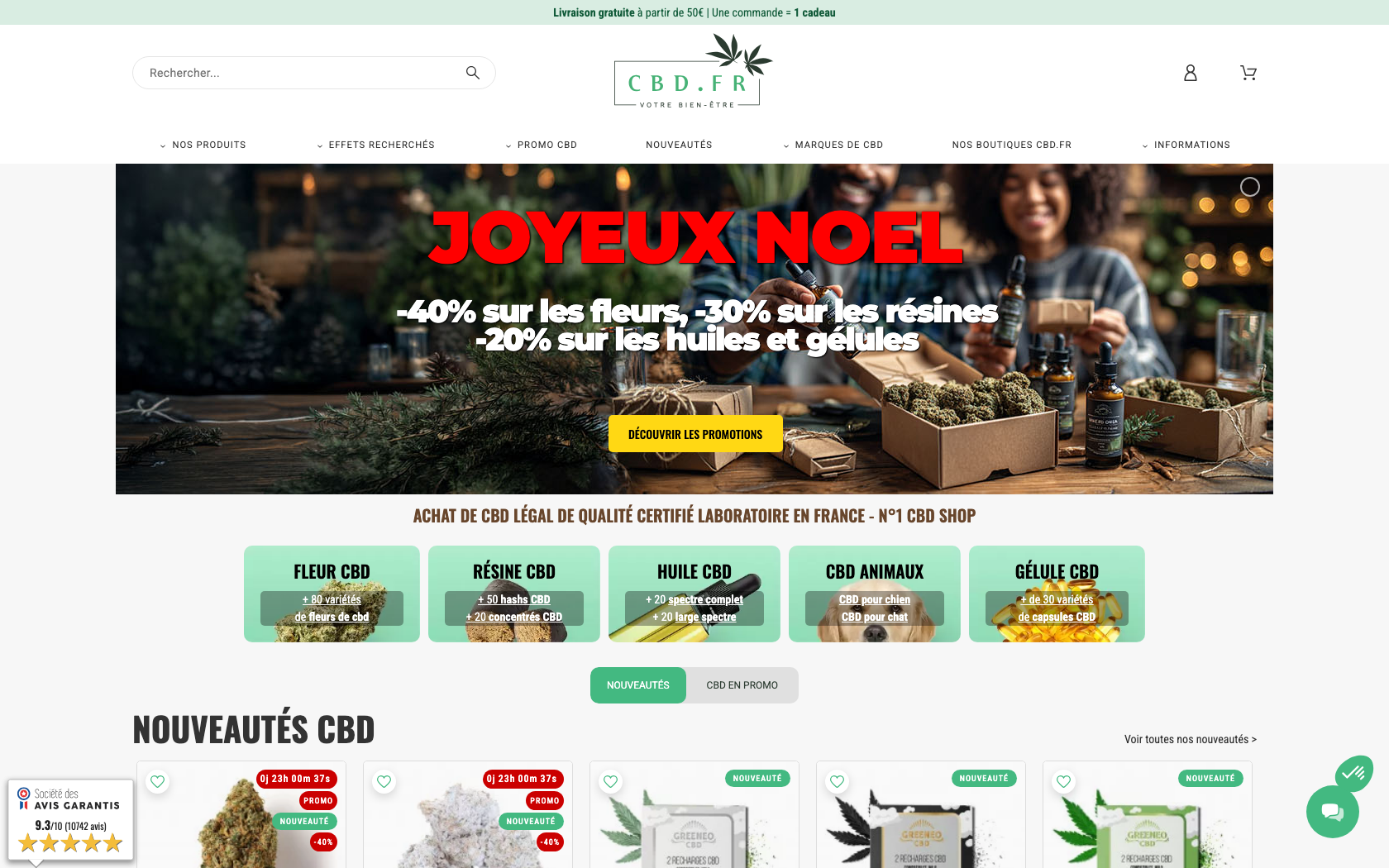 Capture d'écran 1 du programme de parrainage CBD